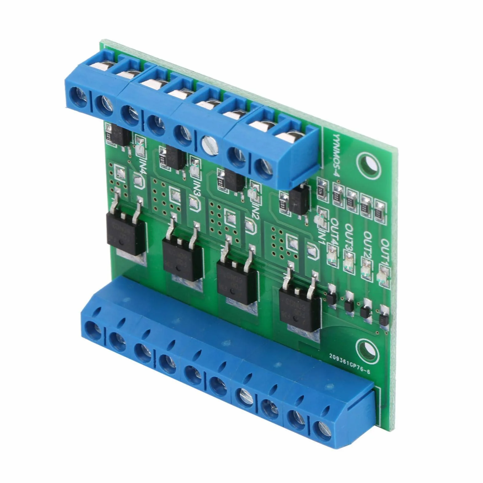 Moduł PWM Mosfet 4-kanałowy sterownik PLC płytka drukowana