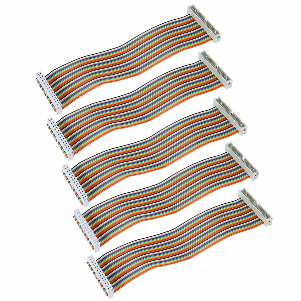 Kabel GPIO 40-pinowy męski na żeński płaski taśmowy 5 sztuk