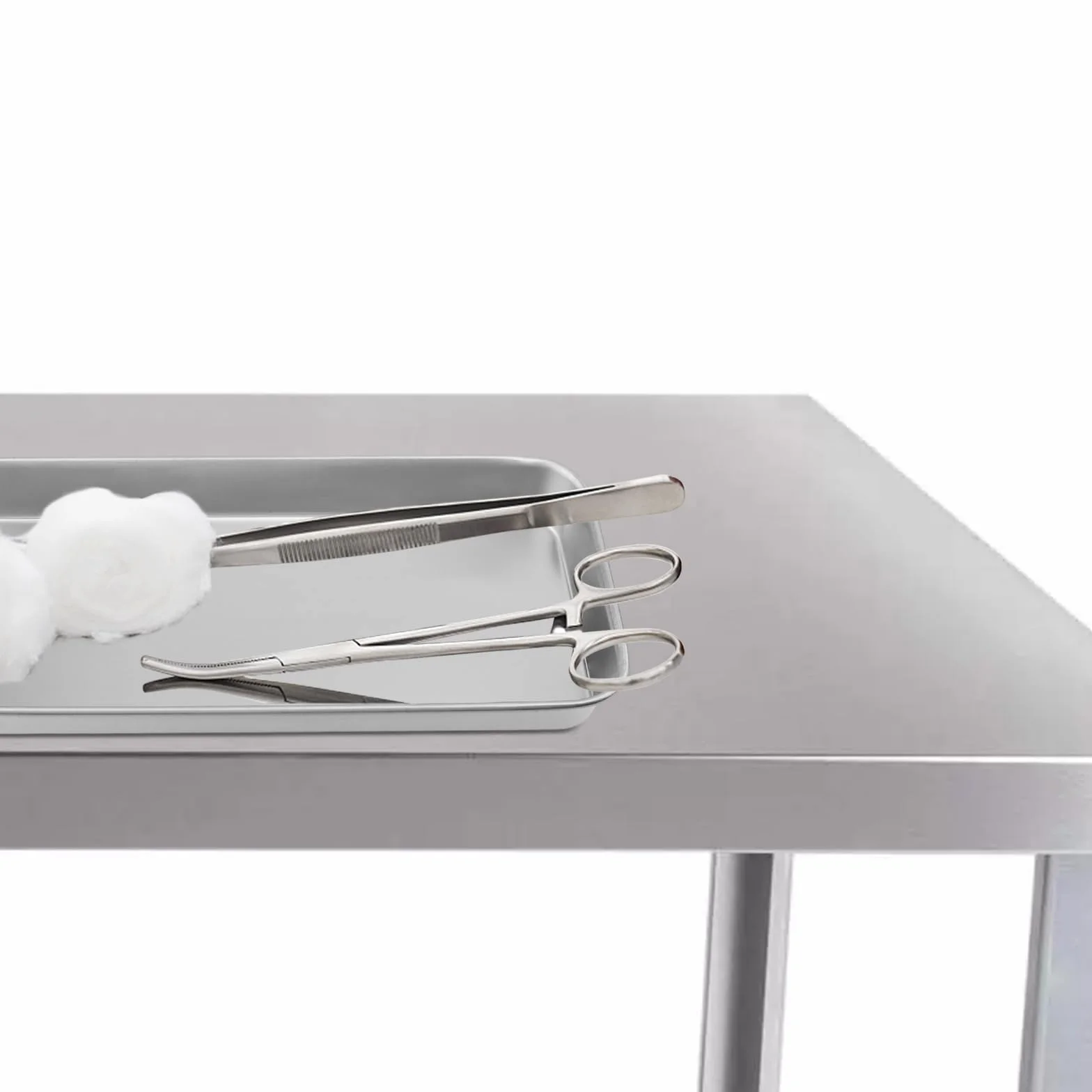 Taca na instrumenty, 10 sztuk, 22,5 x 11,7 x 2 cm, ma?a taca laboratoryjna, prostok?tna taca ze stali nierdzewnej, przydatne narz?dzia, do zastosowania w laboratoriach, szpitalach, kolor