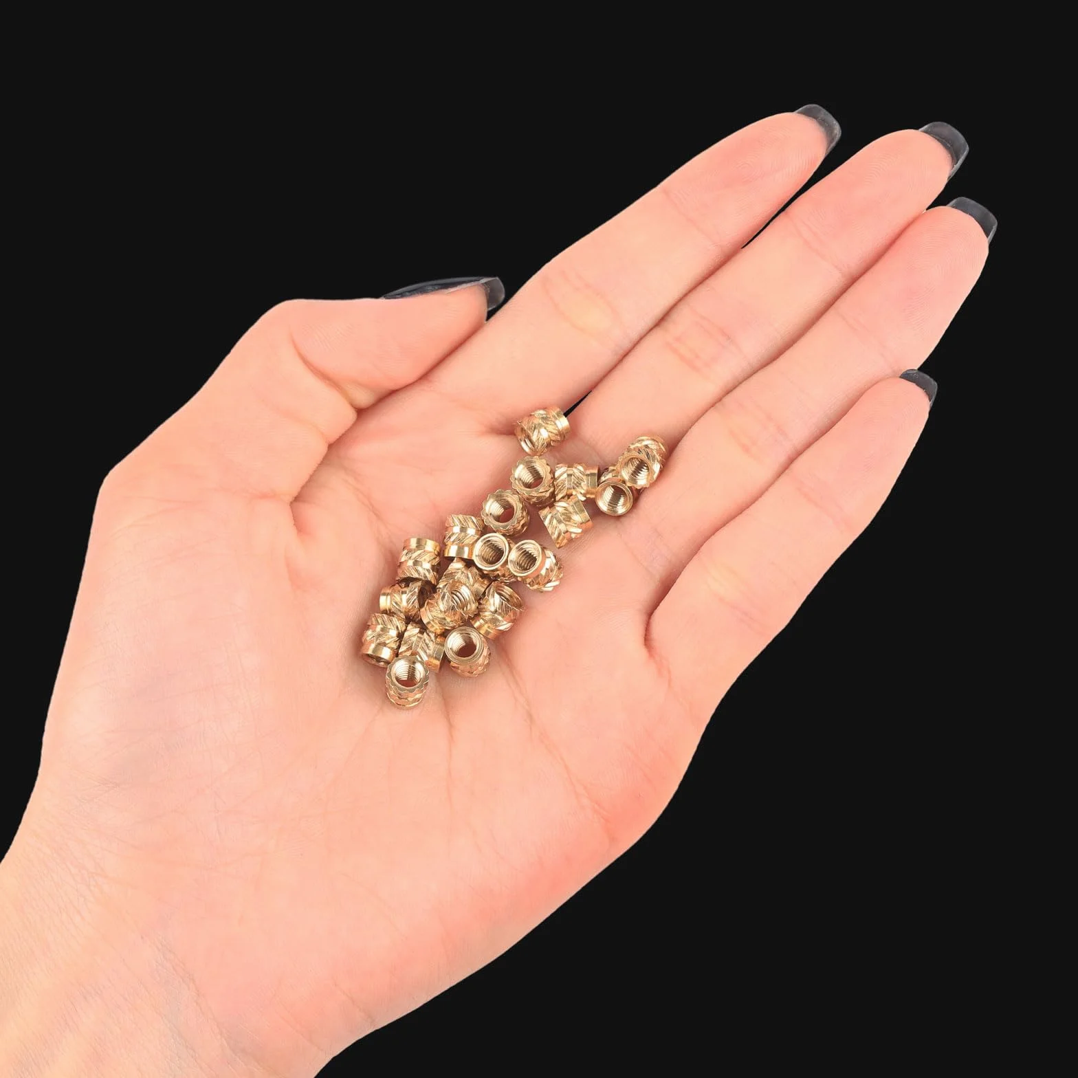 Mosiężne Nakrętki Gwintowane M4x6x6mm do Druku 3D, 120 Szt.