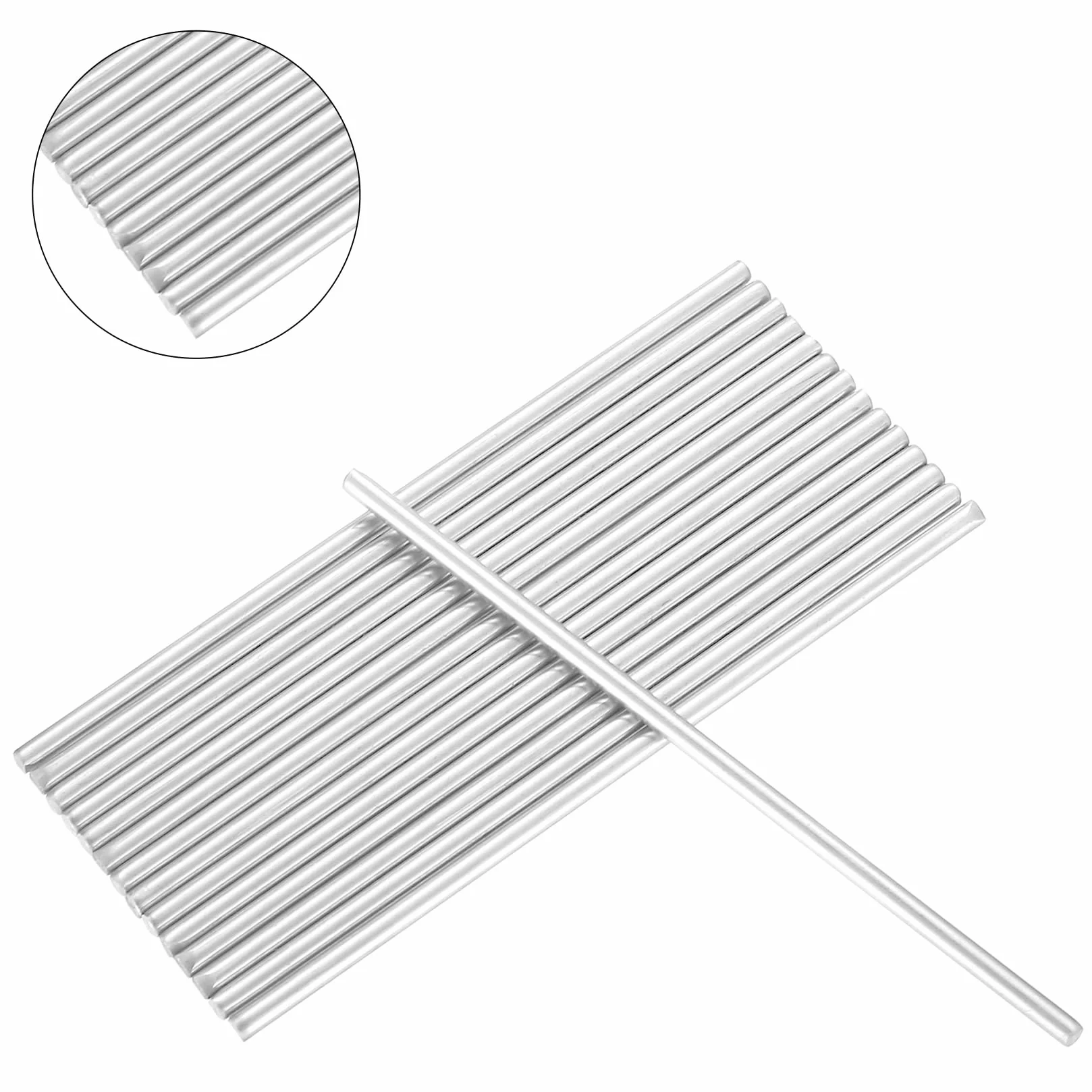 Pręty ze stali nierdzewnej 3 mm x 100 mm, okrągły pręt cylindryczny, 15 szt.