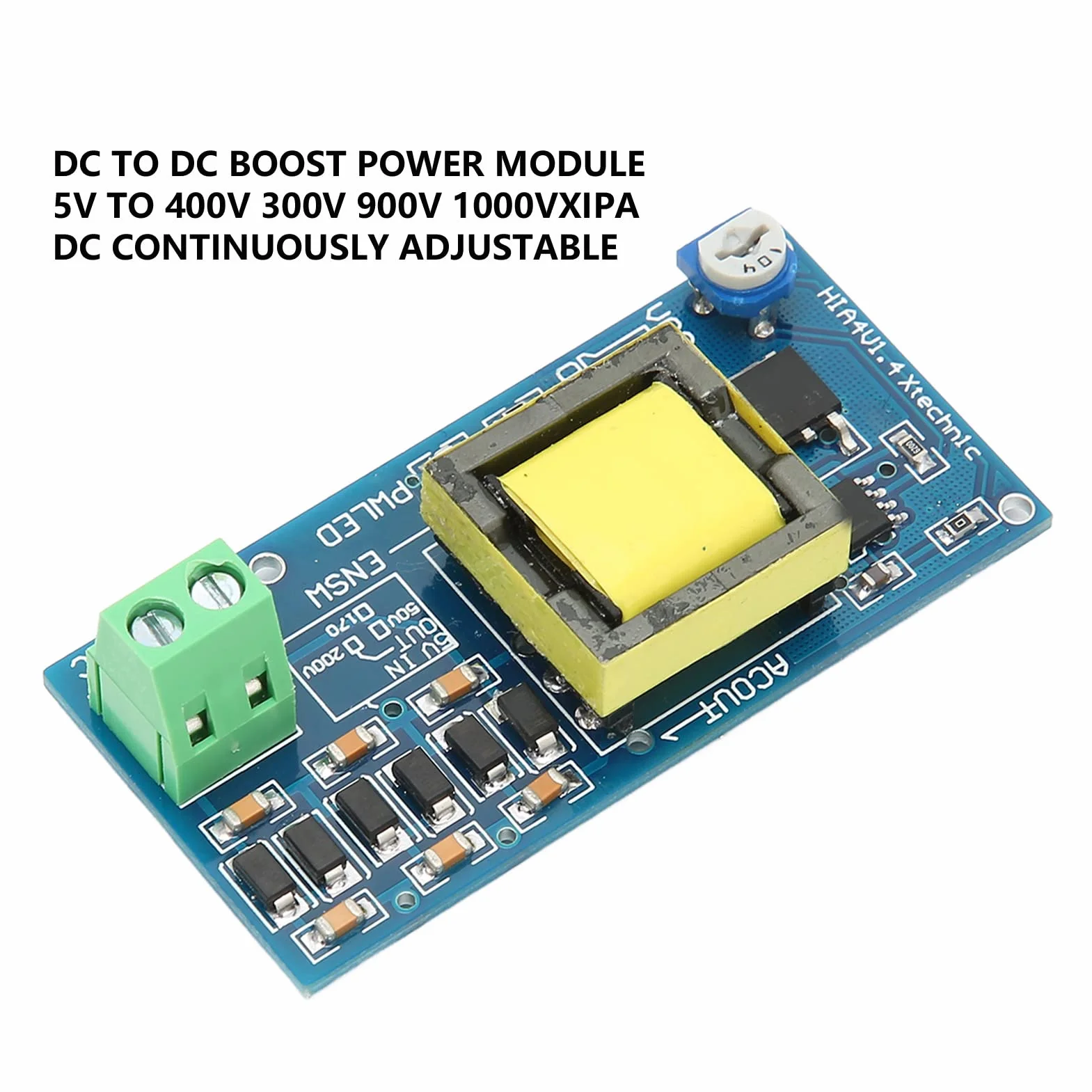 Moduł Konwertera Wzmocnienia Zasilania DC-DC z Napięciem Wejściowym 5 V-12 V do Napięcia Wyjściowego 350 V-1200 V