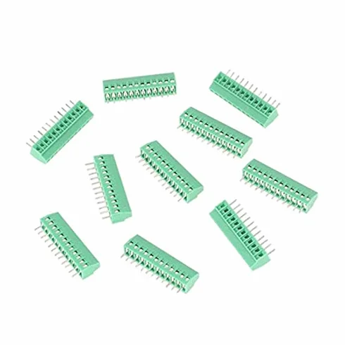 10 szt./zestaw 12 pinów 2,54 mm skok PCB śruba złącze blokowe stabilne zielone PCB uniwersalna śruba