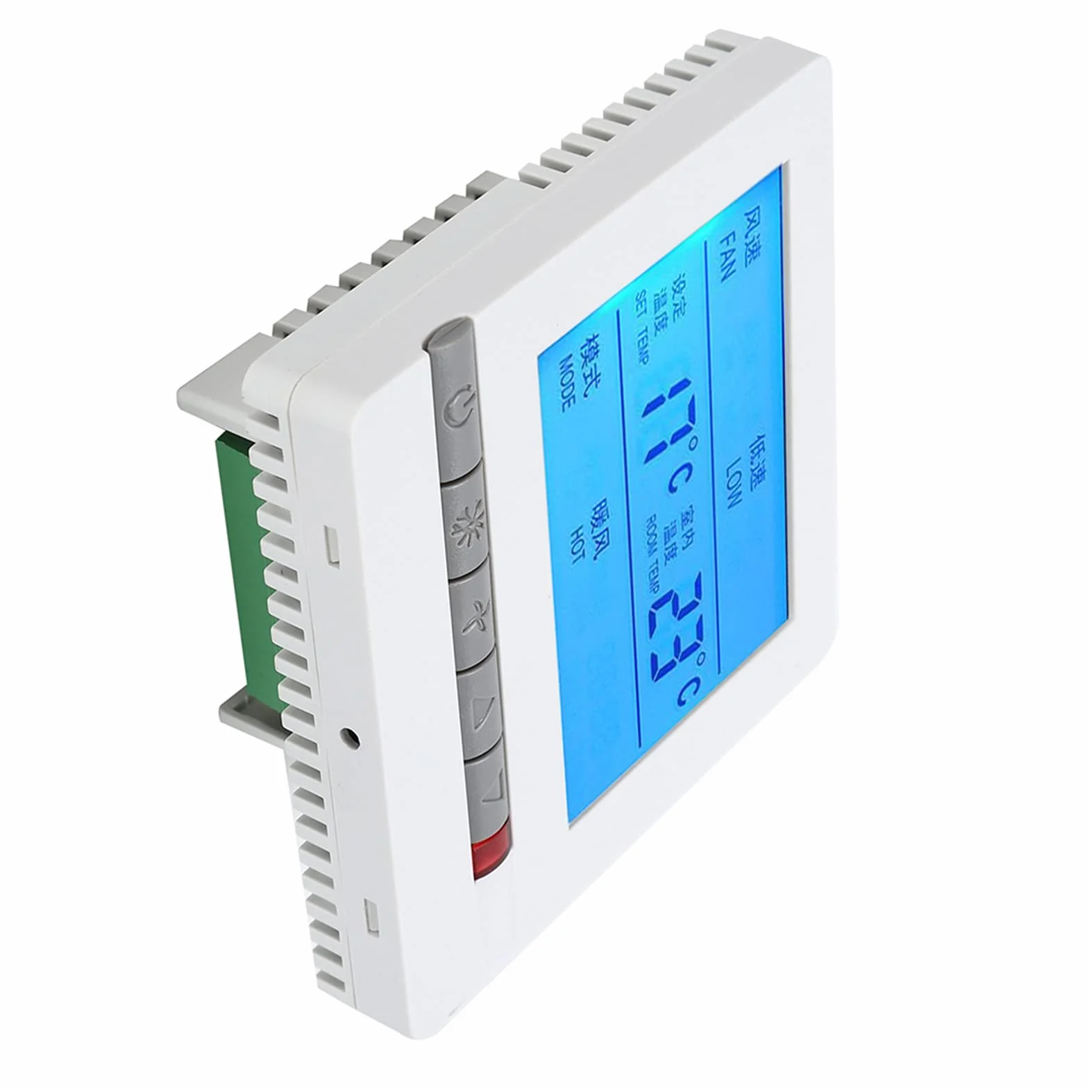 Cyfrowy Termostat Inteligentny Klimatyzator Wyświetlacz Lcd Regulator Temperatury Ac180260V Funkcja Zdalnego Sterowania Fan-Coil Termostat Klimatyzacji Smart,Termostat