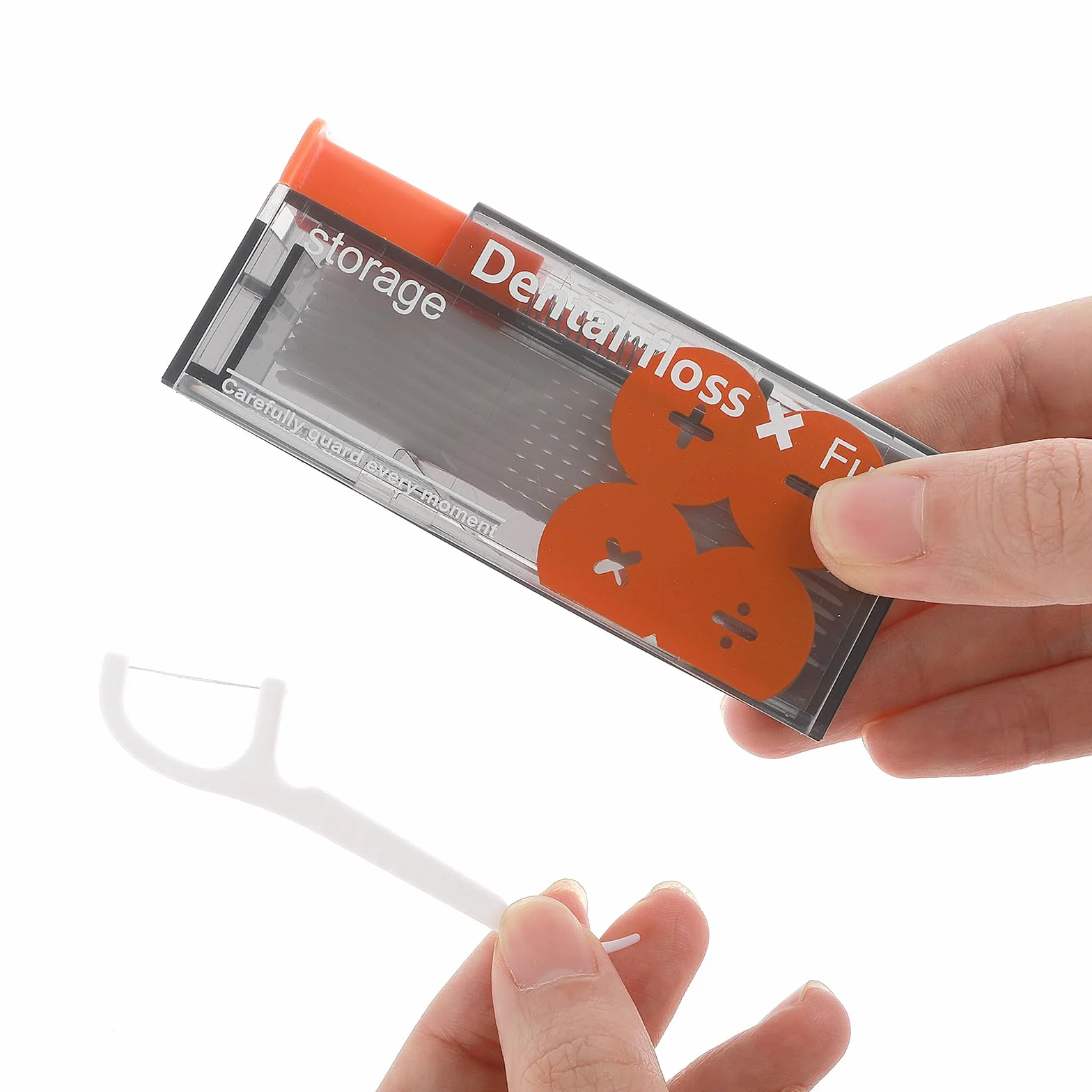 Dozownik nici dentystycznej zawiera 60 sztuk nici dentystycznych, automatyczne pudełko do przechowywania nici dentystycznych, przenośny dozownik do flossera, pudełka do wielokrotnego napełniania, do