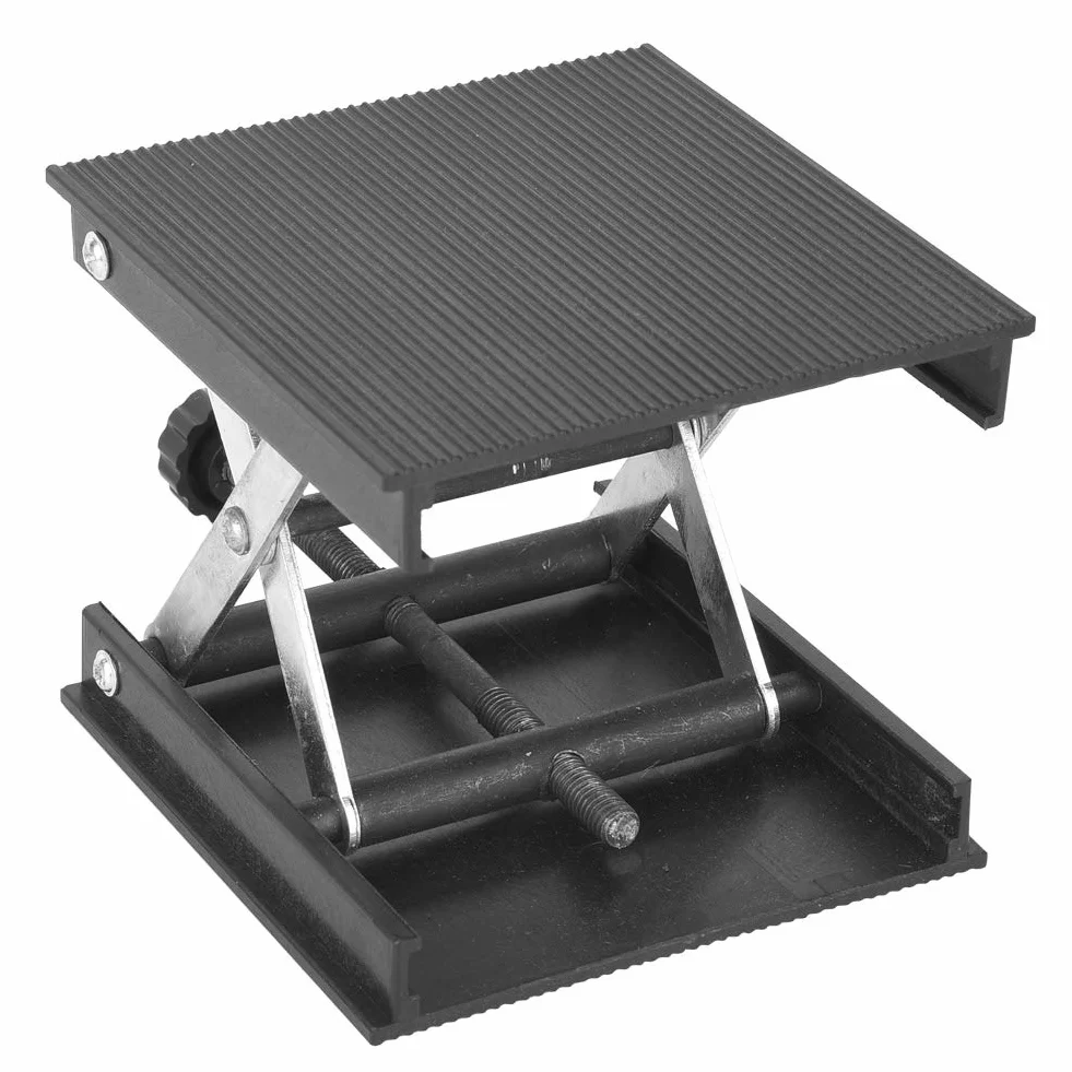 Podnośnik Mini Jack, Plastikowa Płyta i Wspornik Metalowy Platforma Podnosząca Stojak na Poziom/laboratorium 90X90Mm