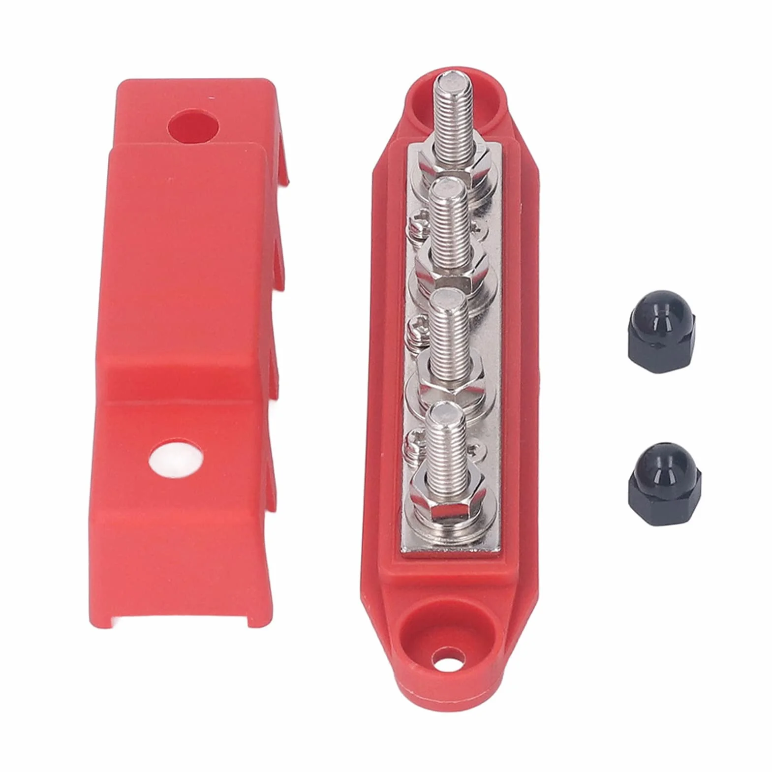 Blok Zacisków Szynowych M8 Heavy Duty 4 Terminal DC48V 250A 2 szt.