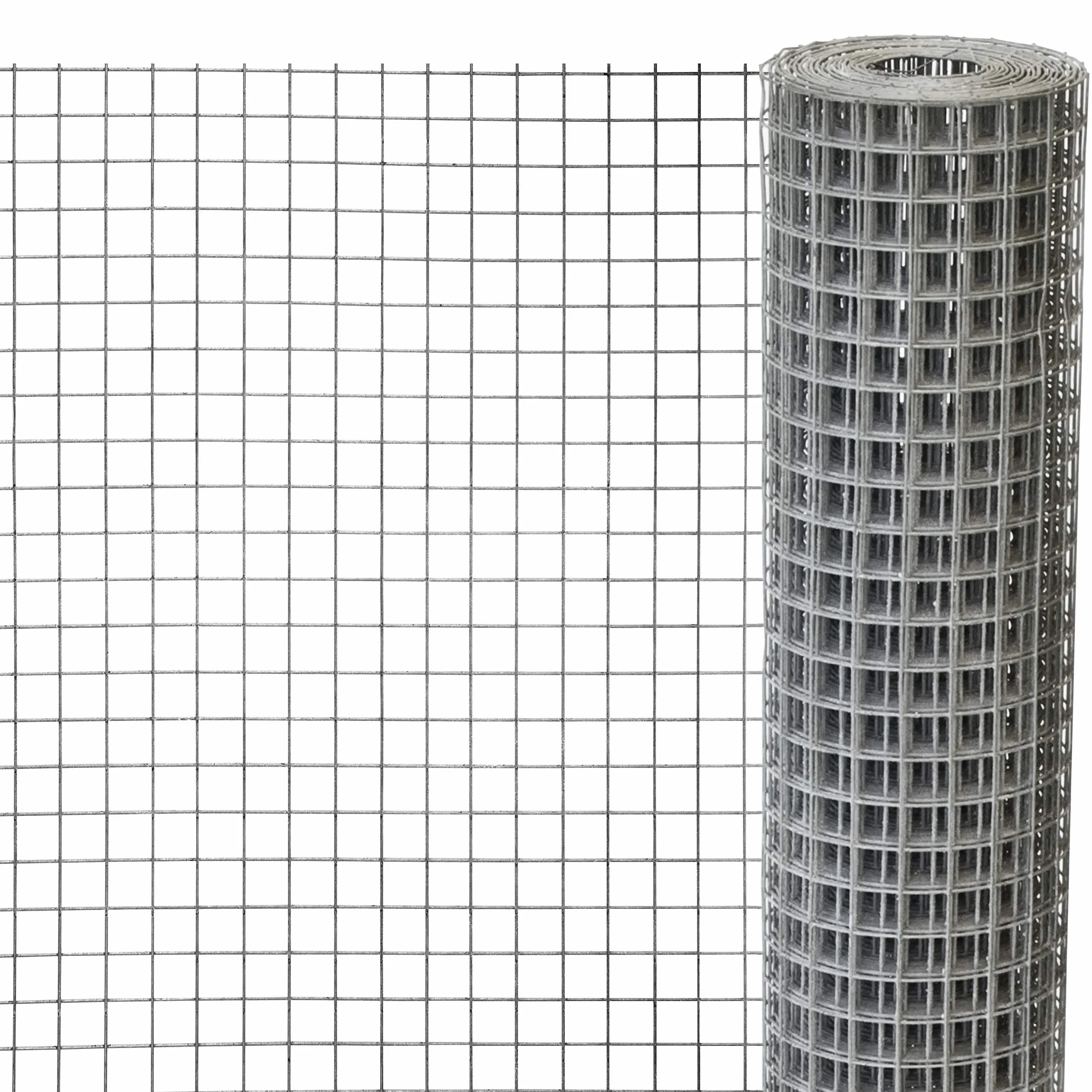 Windhager 79065 Ocynkowana siatka wolierowa dla królików, świnek morskich lub kurczaków, rozmiar oczek 12,7 mm, 2,5 x 0,5 m x 0,63 mm