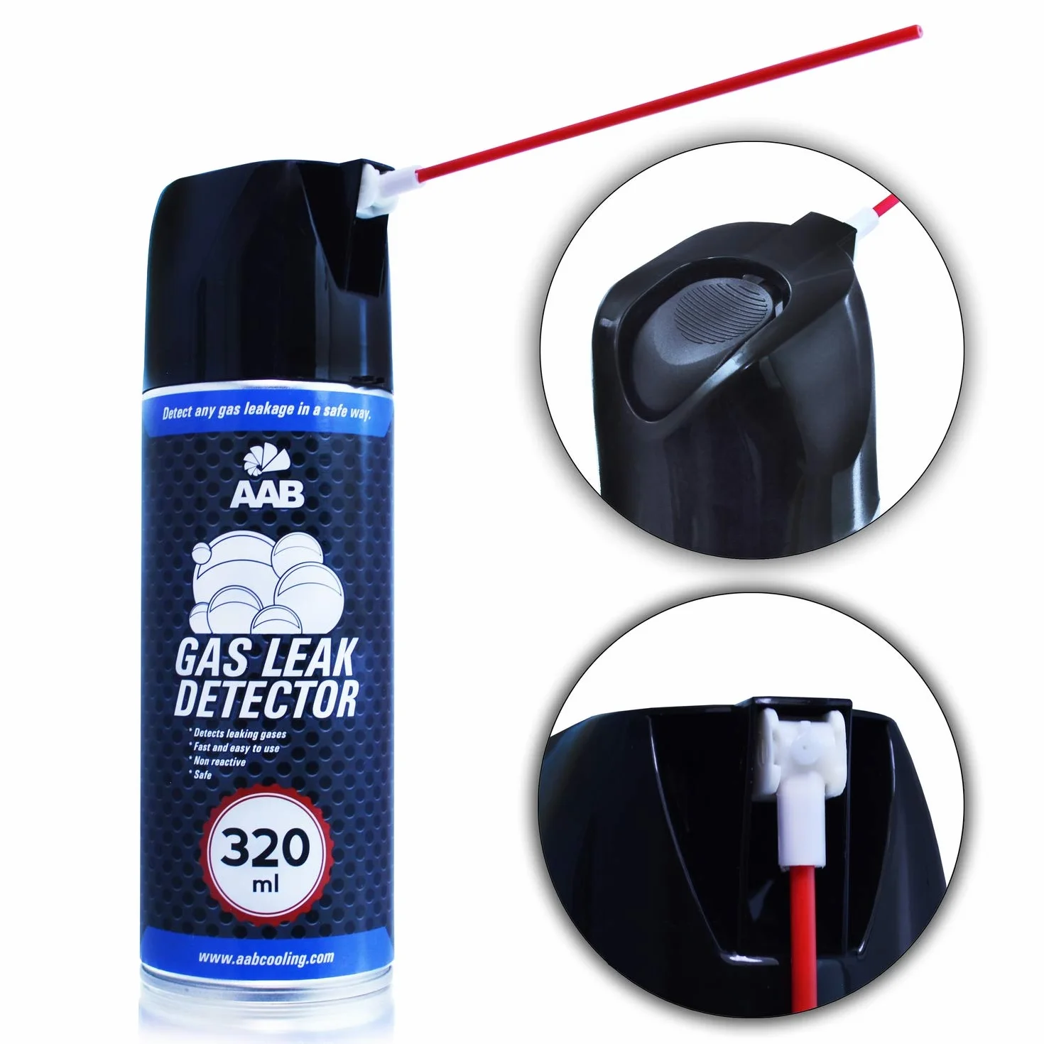 AABCOOLING Gas Leak Detector 320ml - Tester Szczelności, Wykrywacz Wycieku Gazu, Spray do Wykrywania Nieszczelności