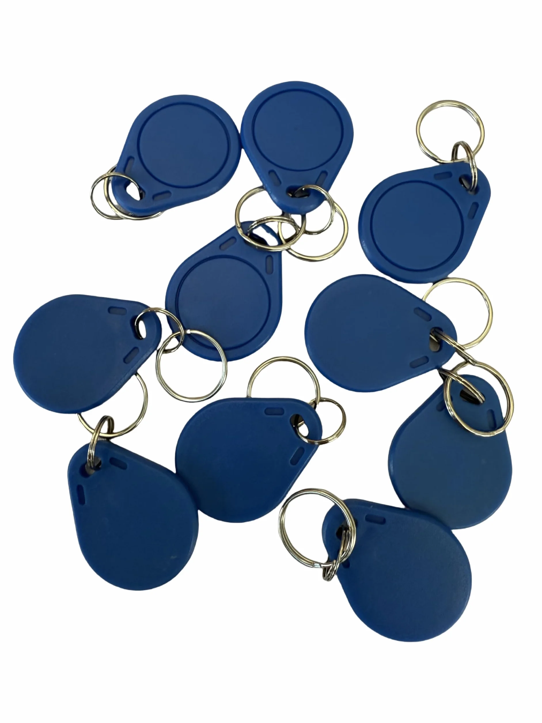 YARONGTECH 13,56 MHz UID Wymienne breloki token NFC Tag wielokrotnego zapisywania RFID Karta klucza kontroli dostępu używana do kopiowania/klonowania karty (10 sztuk) (niebieski)