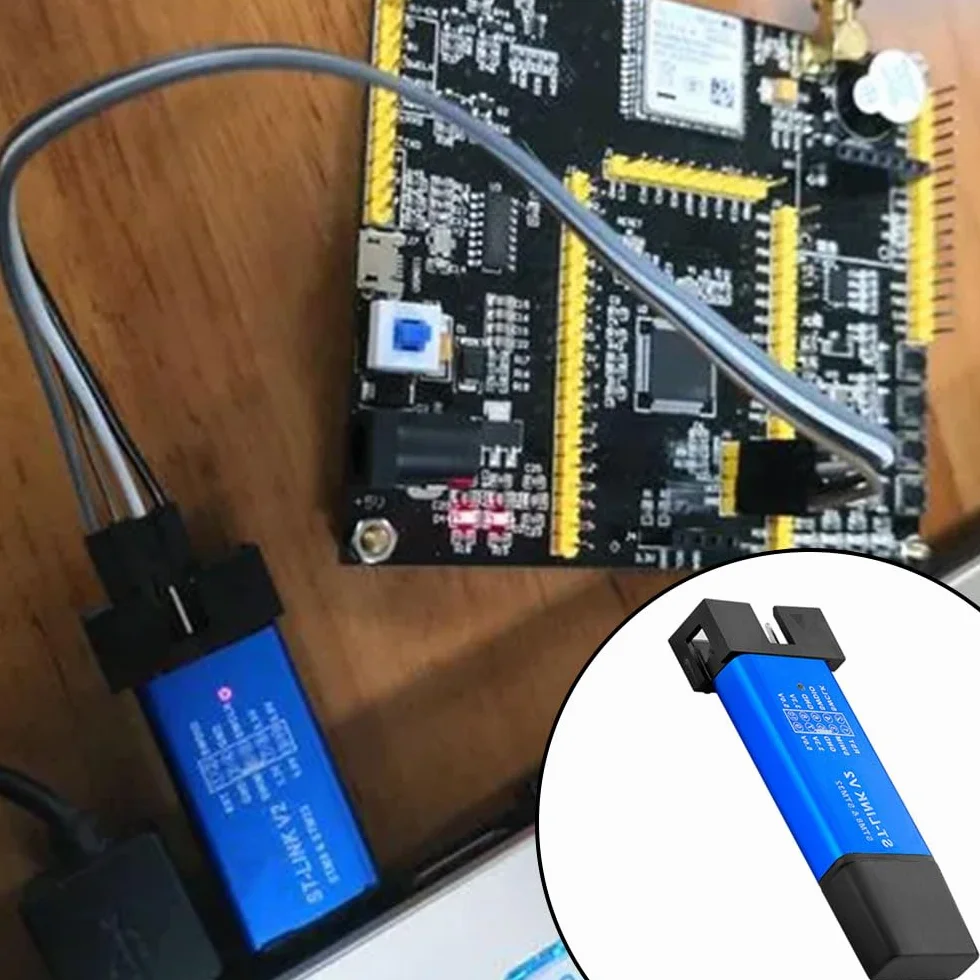 ST-Link V2 Programator Emulator 3 szt. do STM8 STM32 Aluminiowa Obudowa