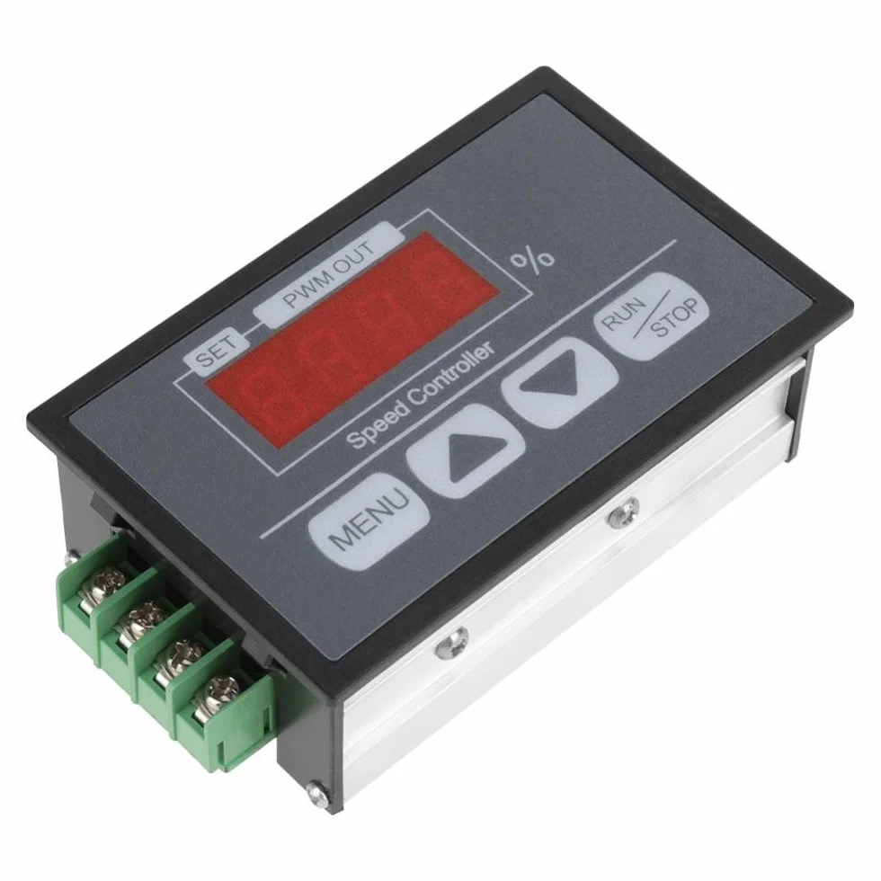 DC 6-60 V PWM regulator prędkości silnika gubernator cyfrowy wyświetlacz obrotomierz procent uruchamianie i zatrzymywanie regulator regulatora wolnej zmiennej prędkości