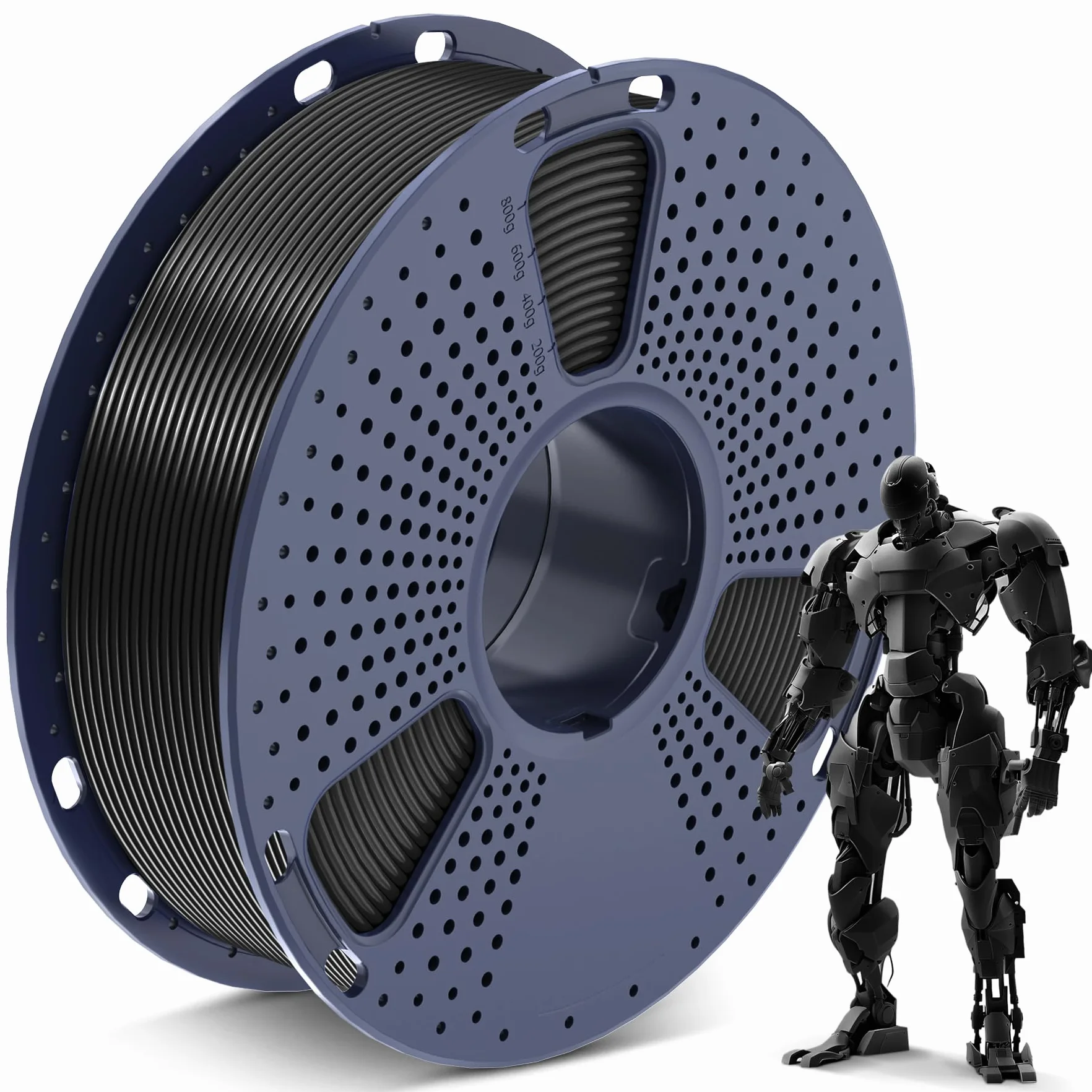 SUNLU PLA Filament, Drukarka 3D Filament 1,75 mm ±0,02 mm, 1 kg na Szpulę, Czarny