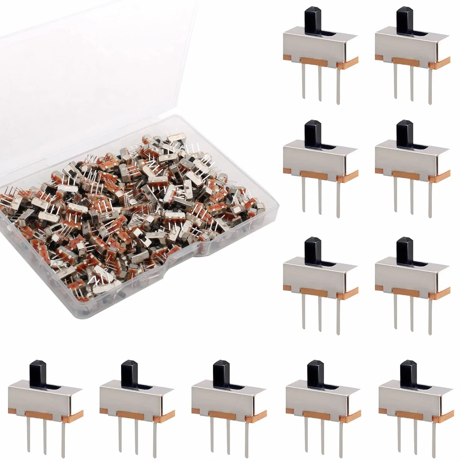 Przełączniki suwakowe SPDT 3 mm 50V 0.5A SS12D00-G3 200 szt.