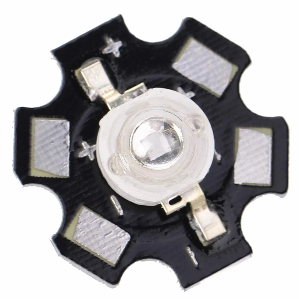 25 sztuk 3W LED ultrafioletowe światło chipowe 395nm-400nm wysokiej mocy UV koraliki diody chipy z aluminiową podstawą