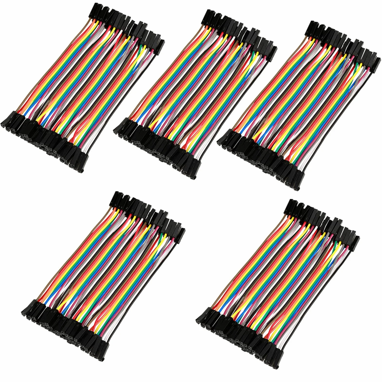 YWBL-WH 4.5 "drut mostkowy zestaw przewodów połączeniowych 40pin żeński do żeńskiego płaski kabel taśmowy do deski do krojenia chleba-5 sztuk, złącze przemysłowe