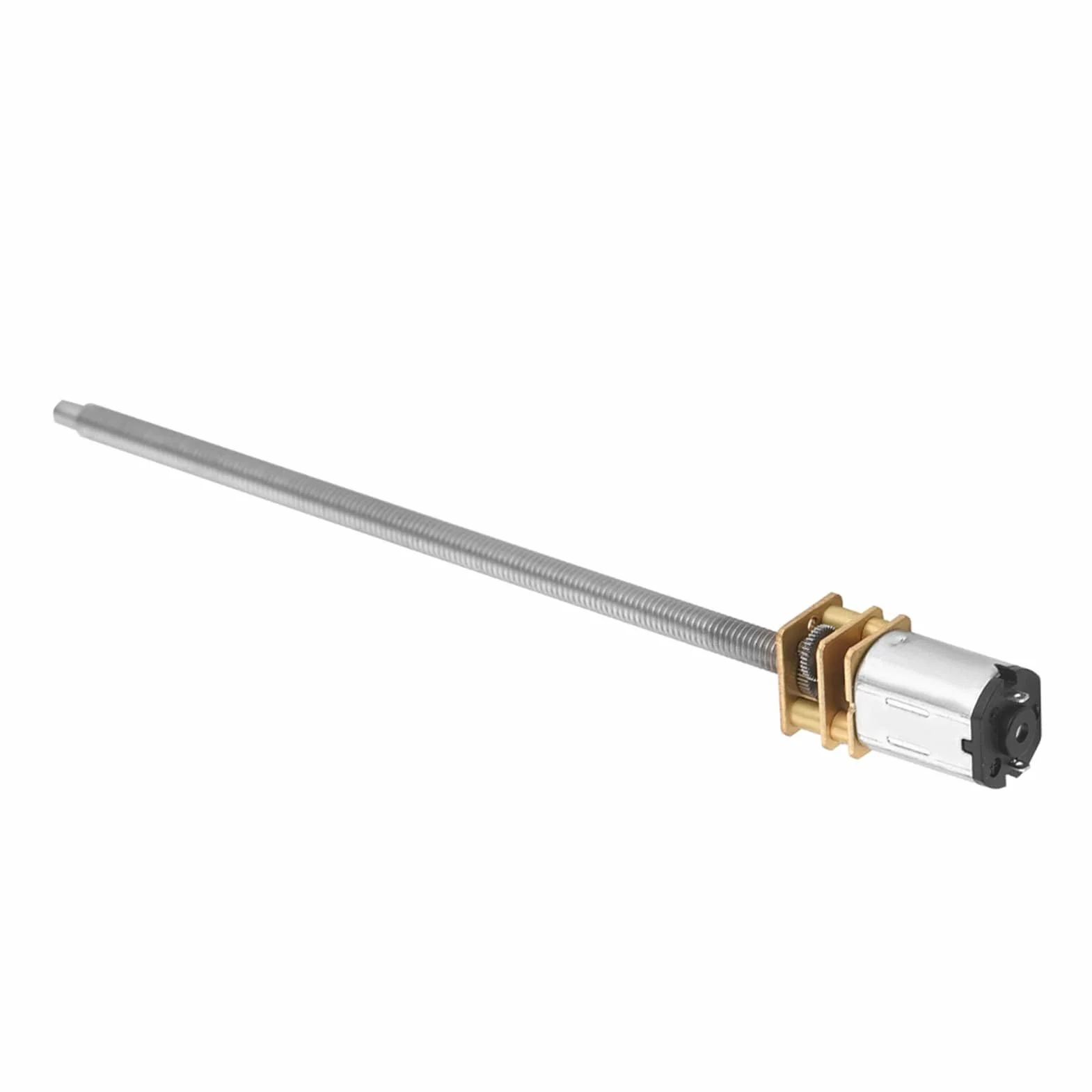 DC-Getriebemotor 6V 12V N20-Getriebe-Reduzierungs-Motor mit langer Ausgangswelle M4 x 100mm(12V 600RPM)