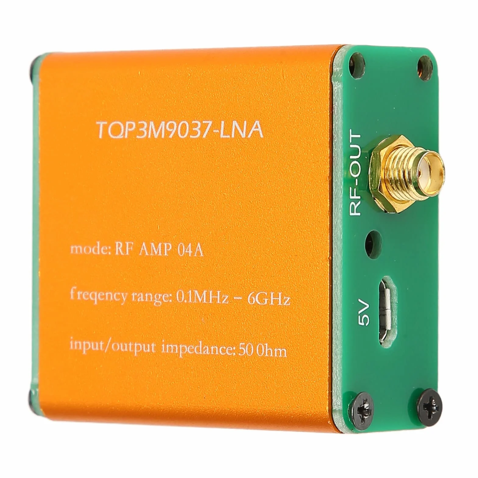 Wzmacniacz LNA 20 dB 0,1 MHz - 6 GHz, moduł przedwzmacniacza mocy z gniazdem SMA do radia FM HF