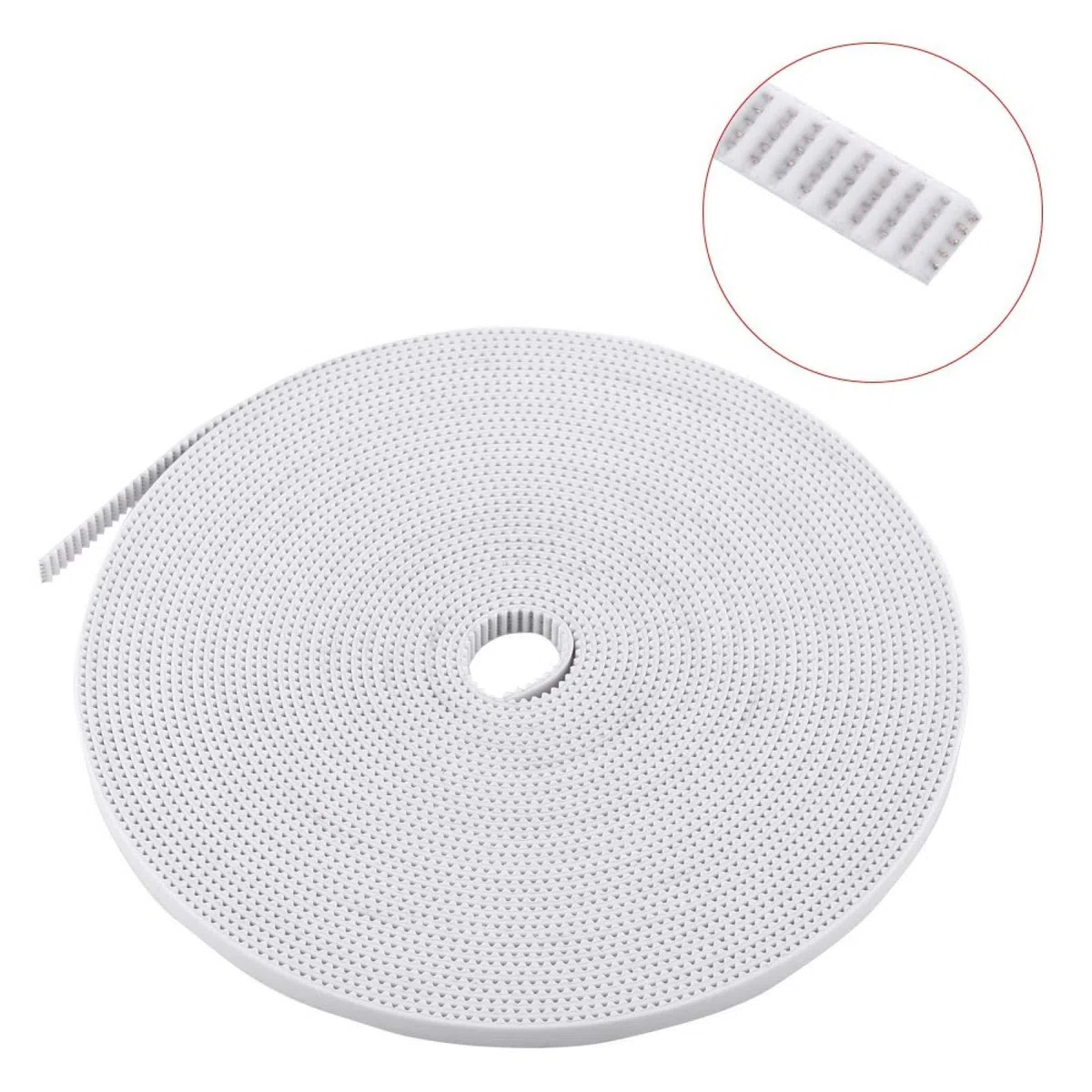 pasek rozrządu 10 m biały otwarty pasek rozrządu do drukarki 3D 6 mm szerokości PU ze stalowym rdzeniem, szerokość 6 mm