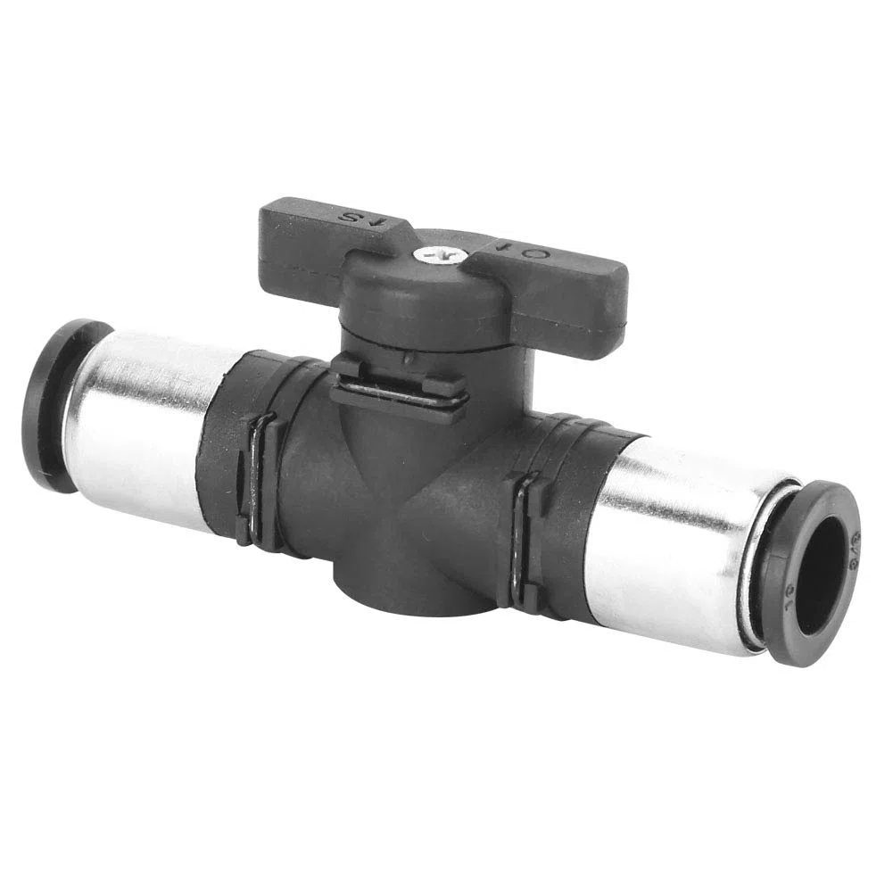 Przyłącze Pneumatyczne, Czarne Pneumatyczne Szybkozłączka 2-Drożna Pneumatyczna Buc Sterownik Złącza Zaworu Ręcznego Buc Wąż 6 Mm-12 Mm (Buc-10)