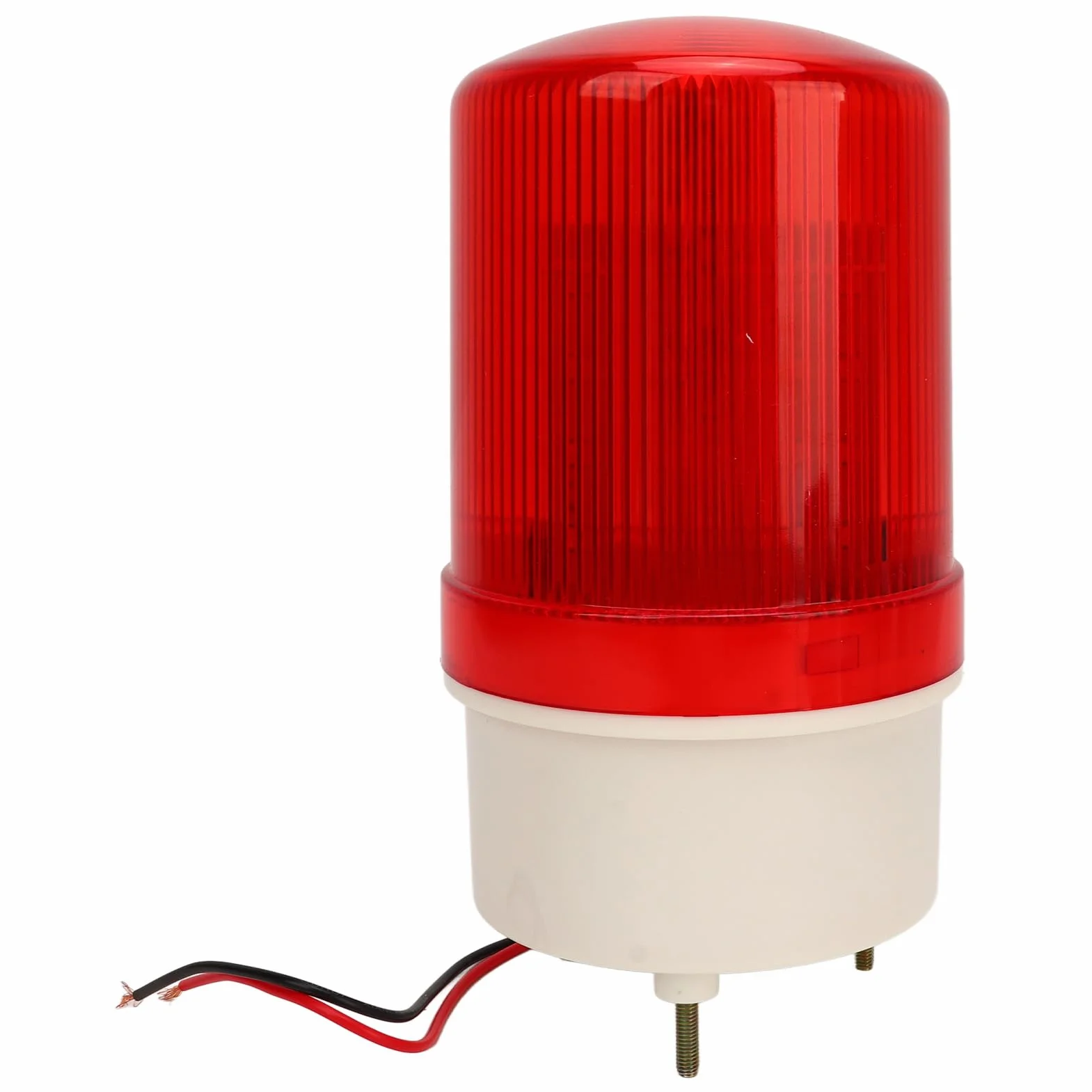 Przemysłowe światła Ostrzegawcze LED Strobe Beacon 120dB Czerwona Obrotowa o Dużej Głośności AC110V-120V z Brzęczykiem 90dB (24V)