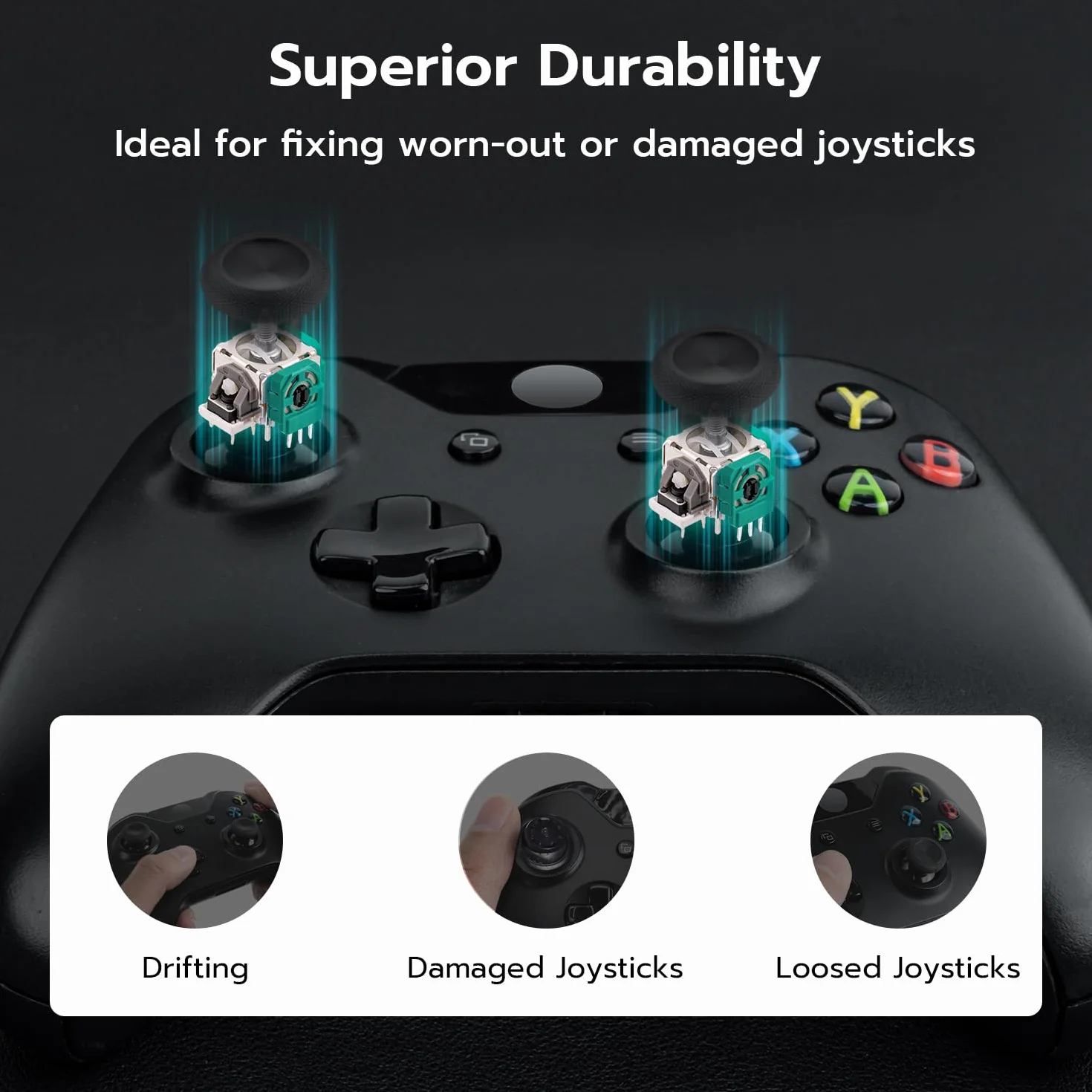 Mcbazel 10K Zapasowy czujnik potencjometru Trimmer dla kontrolera Xbox Series X/S, Xbox One, Xbox One X/S, Xbox Elite