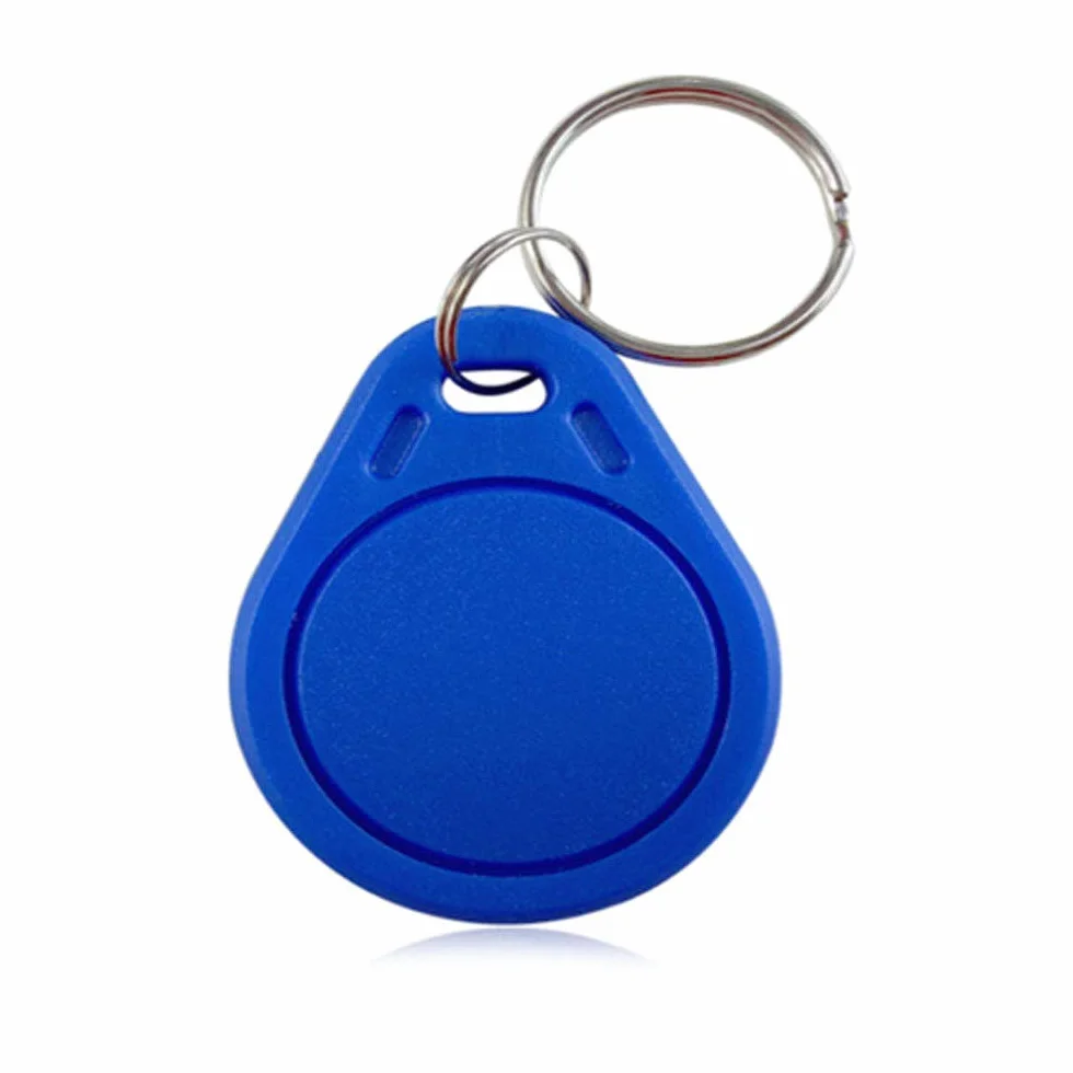 YAVIS Chipy RFID 13,56 MHz z transponderem breloczek do kluczy NFC Token Tags 1k klucz chip, kółko na klucze, kontrola dostępu, karta keyfob - niebieska (10 sztuk)
