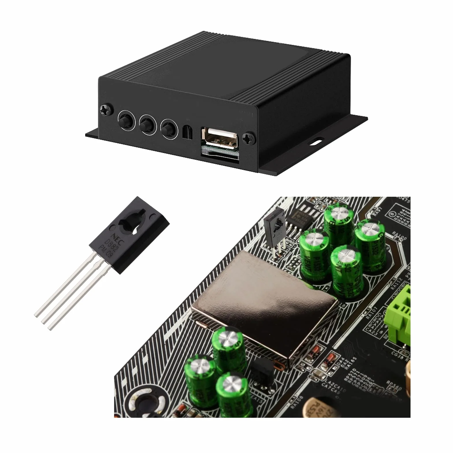 10 szt. tranzystora NPN silikonowy moc ogólnego przeznaczenia 3-pinowy tranzystor NEC TO-126 produkty półprzewodnikowe 2SD882 40 V 3 A 1,0 W do radia audio
