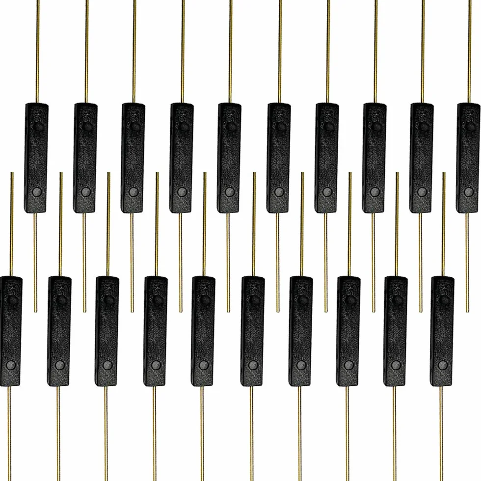 20 szt. Premium GPS-14 A przełącznik Reed, 2,5 x 14 mm styk, magnetyczny przełącznik indukcyjny, styk Reedstyk zwierny (N/O), magnetyczne sterowanie