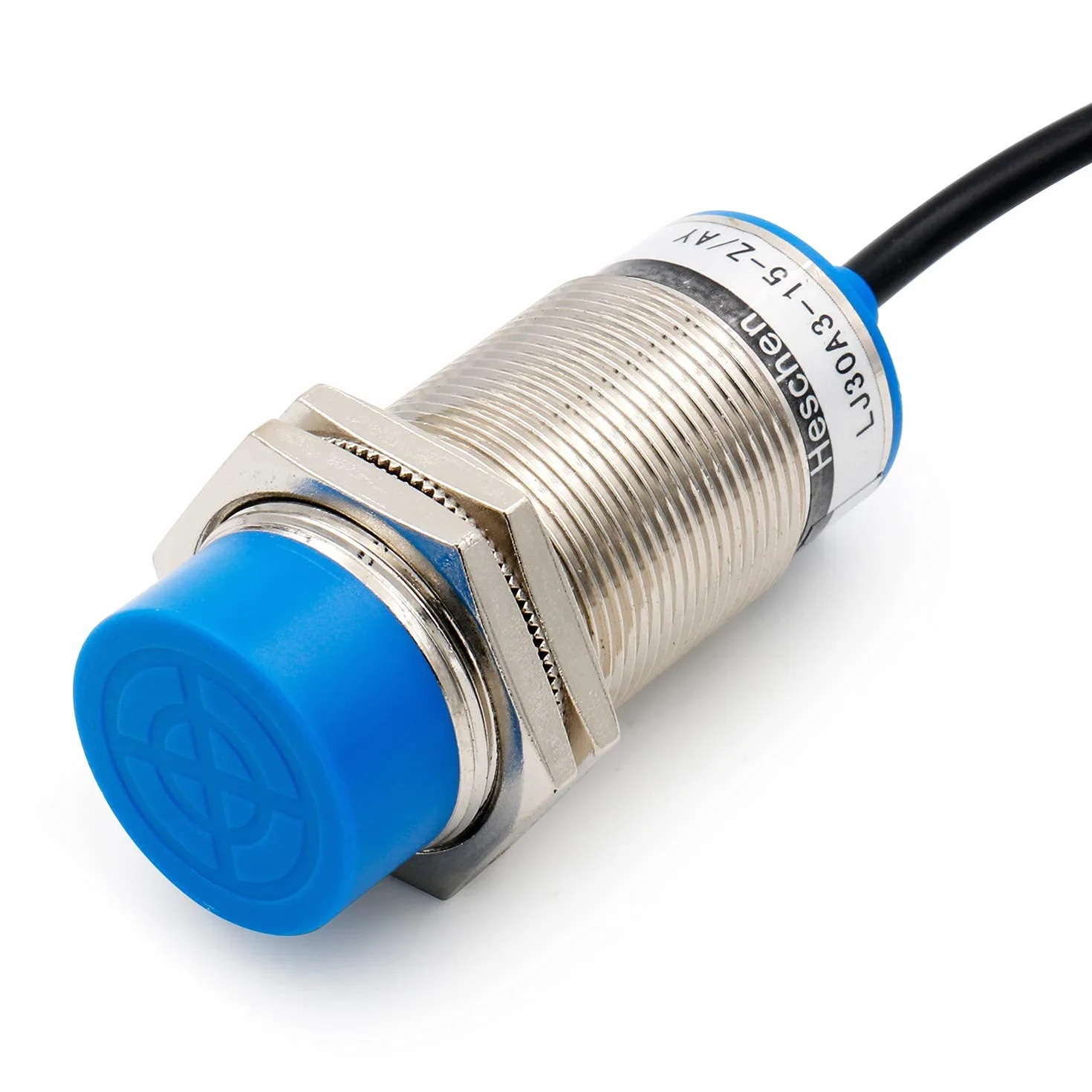 Heschen indukcyjny czujnik zbliżeniowy LJ30A3-15-Z/AY detektor 15 mm 6-36 VDC 300 mA PNP normalnie zamknięty (NC) 3-przewodowy