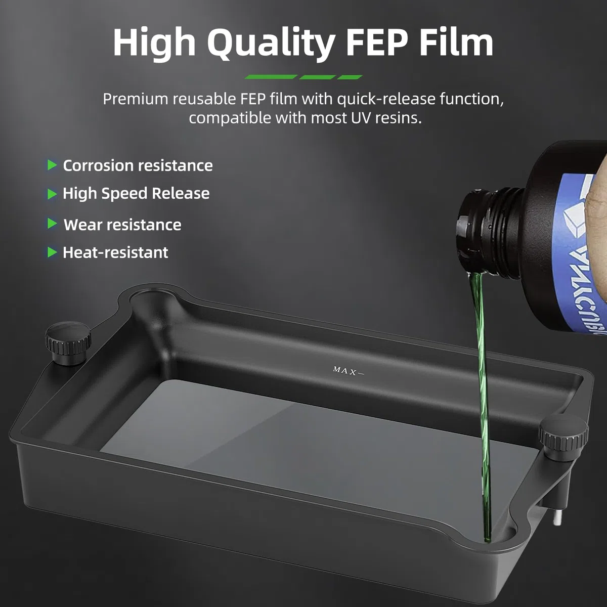 5 szt. folii Saturn 4 Ultra FEP Release Liner 273x176x0,15mm, 5 szt. 95% przepuszczalności światła FEP kompatybilna z Elegoo Saturn 2/3/4/4 Ultra/4 Ultra 16K LCD MSLA DLP żywica drukarki 3D