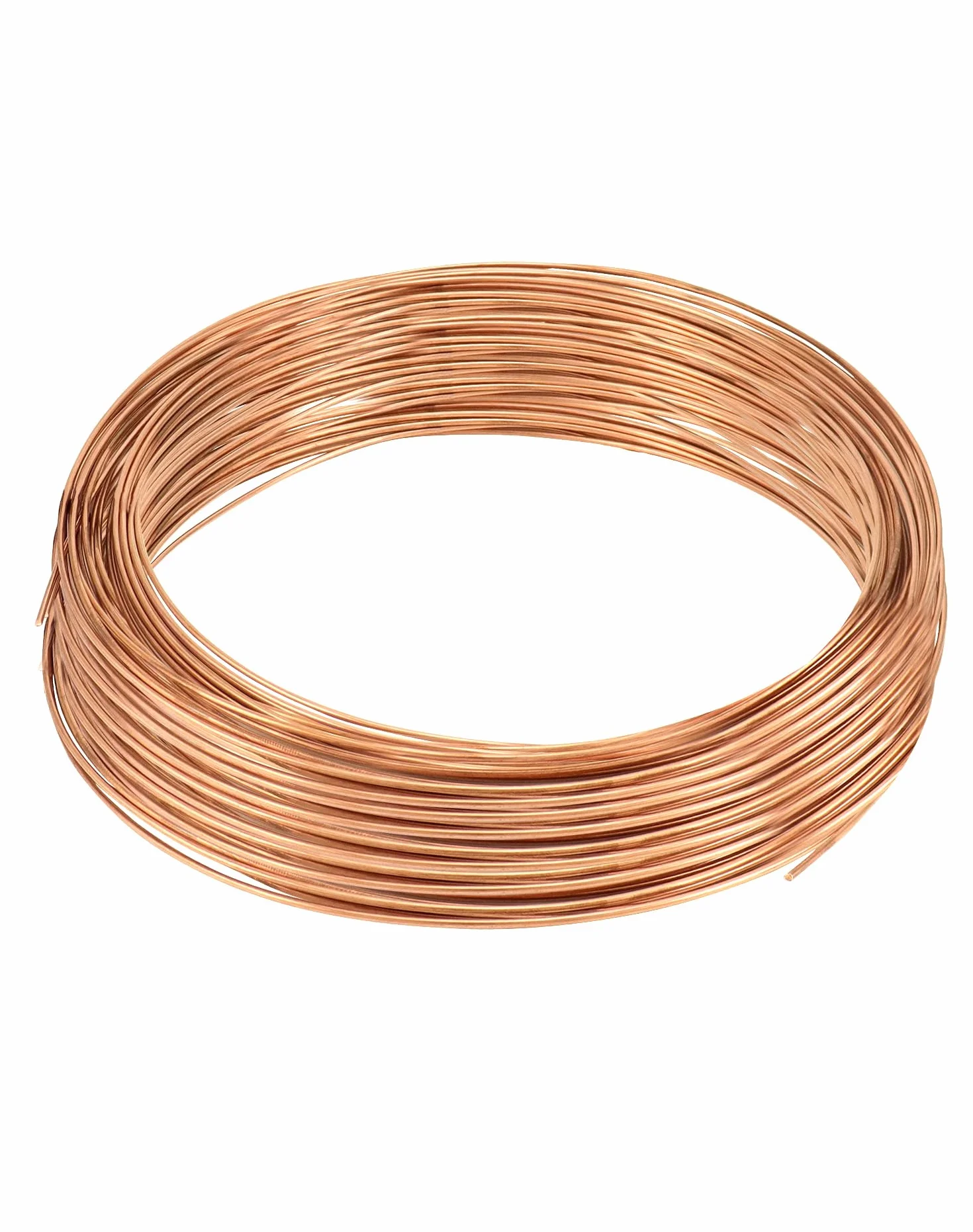 QWORK® Drut miedziany Pure T2, Ø2mm, długość 10m, do hobby, elektrotechniki i rzemiosła