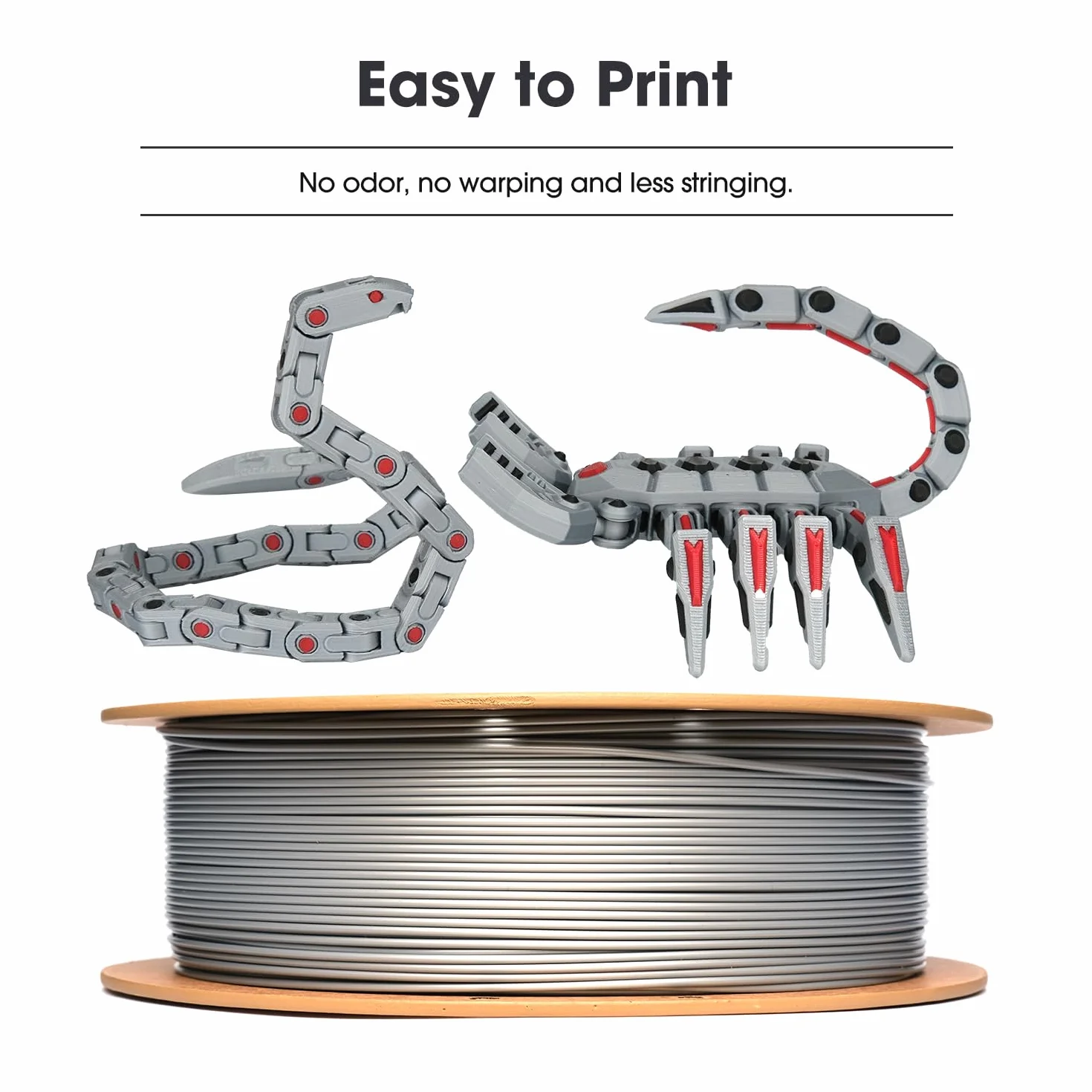 eSUN PLA Basic Filament 1,75 mm 1 kg Zimny biały do drukarek 3D