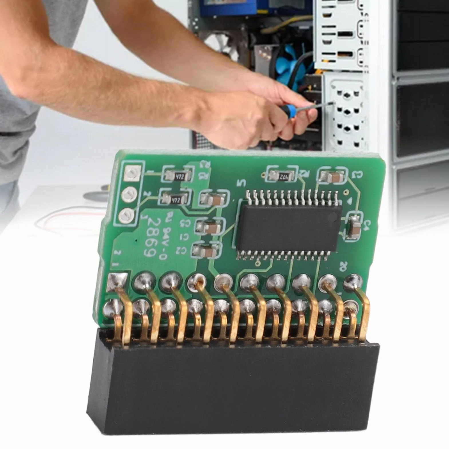 Moduł TPM2.0 Moduł LPC 20Pin dla SuperMicro AOM TPM 9665V TCG 2.0, Wymienny moduł Bezpieczeństwa TPM 2.0, łatwa Instalacja, Konstrukcja Pionowa