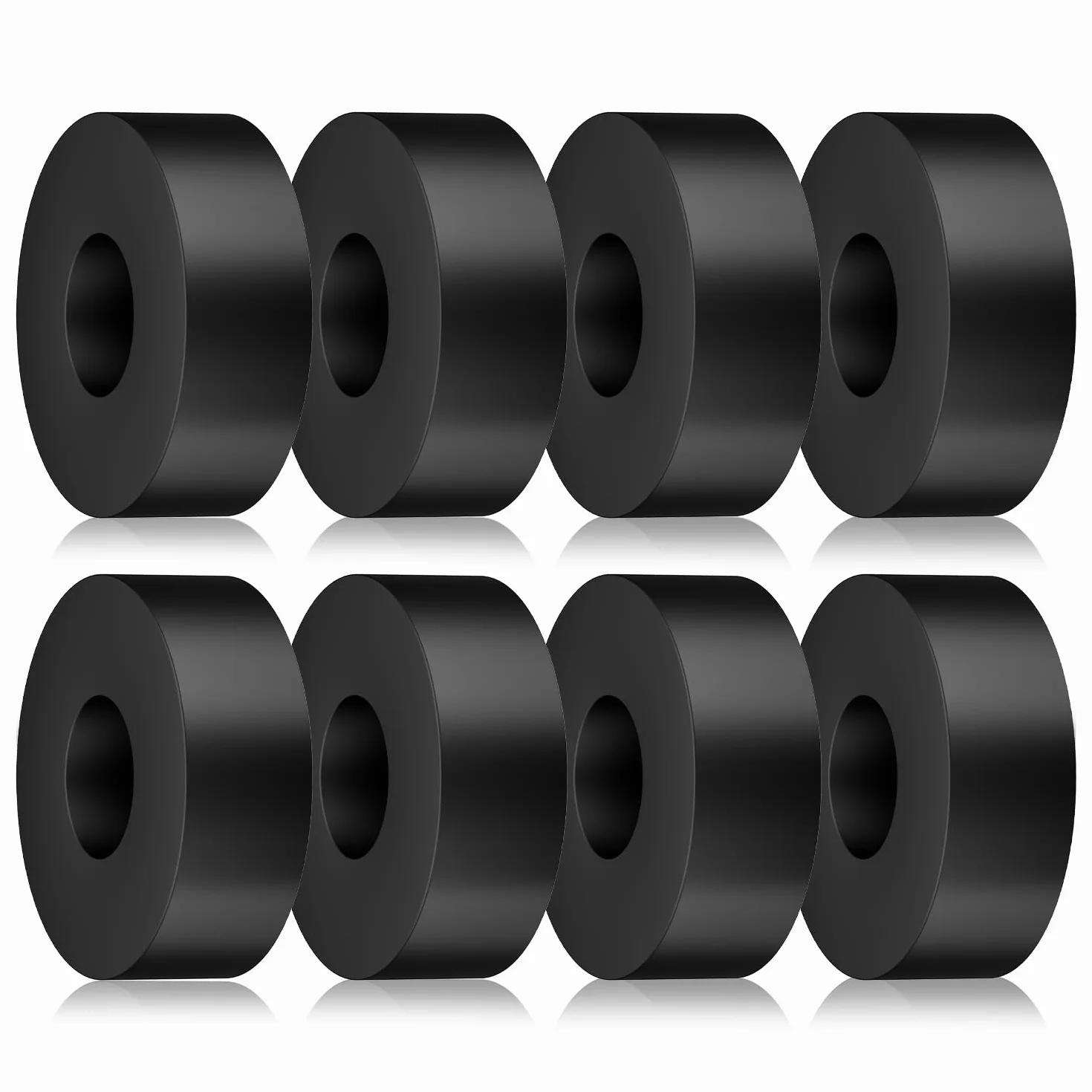 8 szt. Gumowe Podkladki Izolacyjne, Srednica Zewnetrzna 4cm Srednica Wewnetrzna 1,2cm Grubosc 1cm Podkladka Gumowa Mechaniczne Podkladki Tlumiace Drgania, Podkladki Izolujace Antywibracyjne