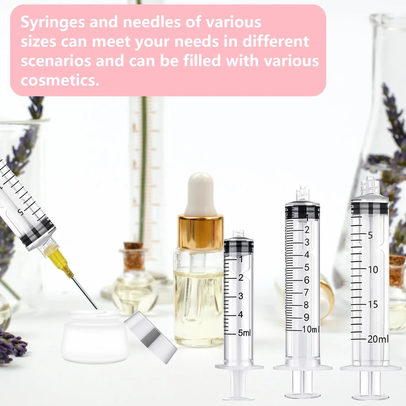 Strzykawka z igłą 5ML 10ML 20ML Igły do ​​strzykawek Strzykawki do siary Strzykawki Igły Kaniule Tępe 17G 18G 20G do kleju laboratoryjnego Przemysłowe laboratoria naukowe