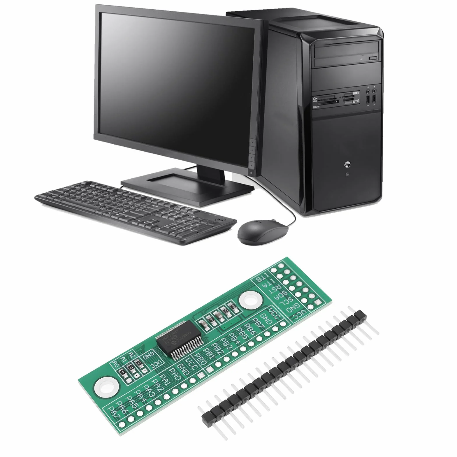 MCP23017-E/SS 16-kanałowa płytka modułu rozszerzeń IO I2C IIC