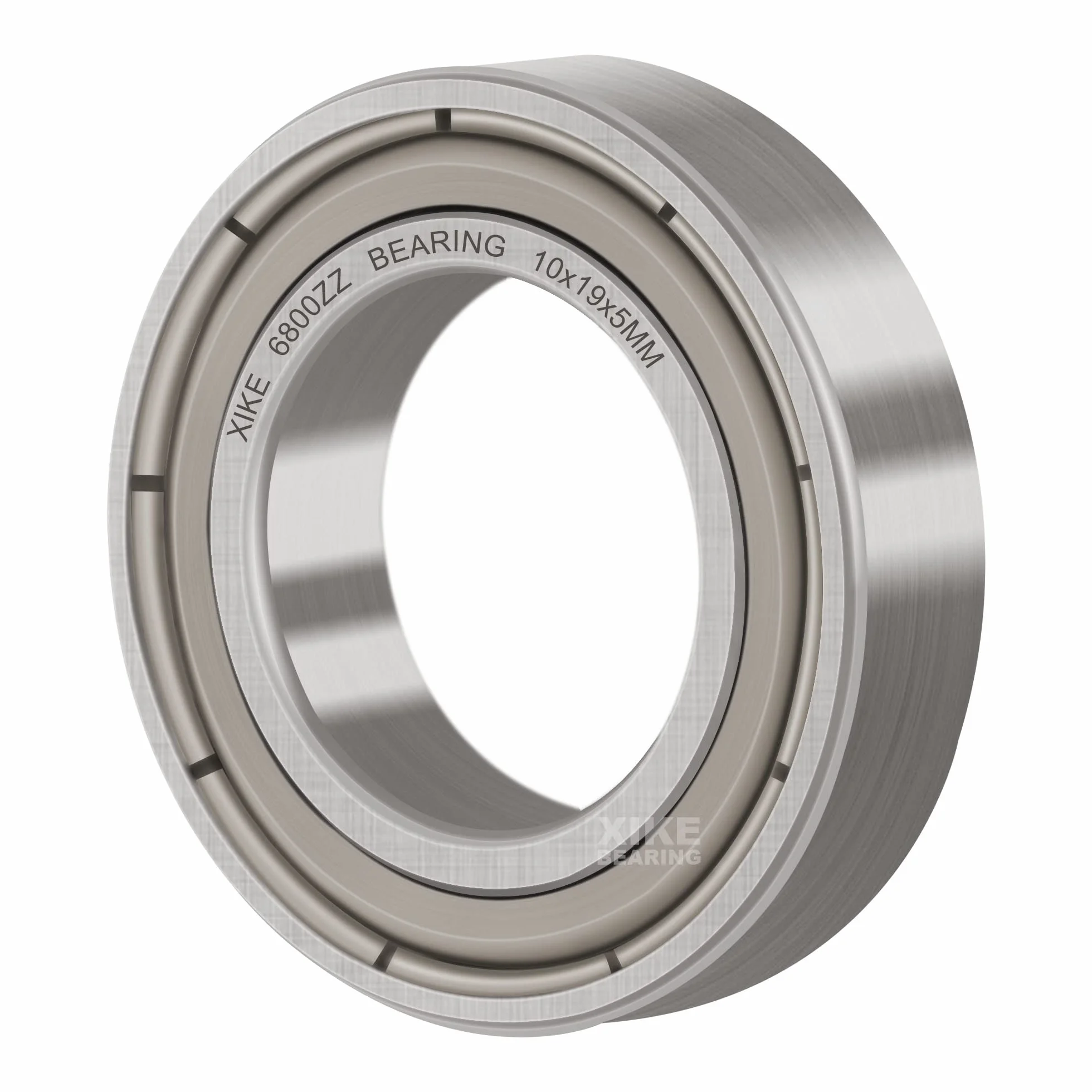 XiKe 6800 ZZ Łożyska kulkowe 10x19x5mm Metal uszczelnione 6800Z Stal chromowa łożyska kulkowe zwykłe, 10 szt.
