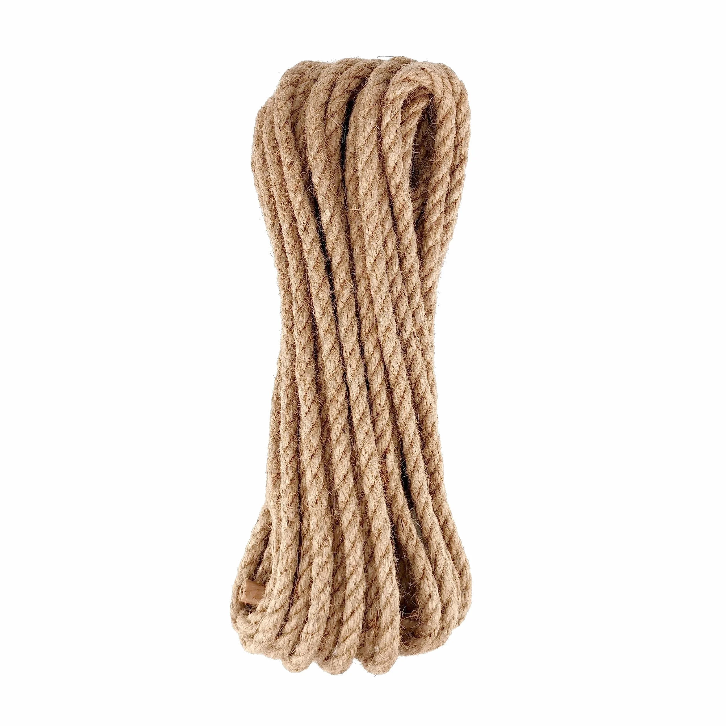 D.RECT - Linka jutowa 8 mm 10 m – lina konopna z włókien naturalnych włókien liny liny jutowej przędza jutowa lina jutowa lina z włókna jutowego sznurek jutowy pleciony sznurek jutowy pleciony