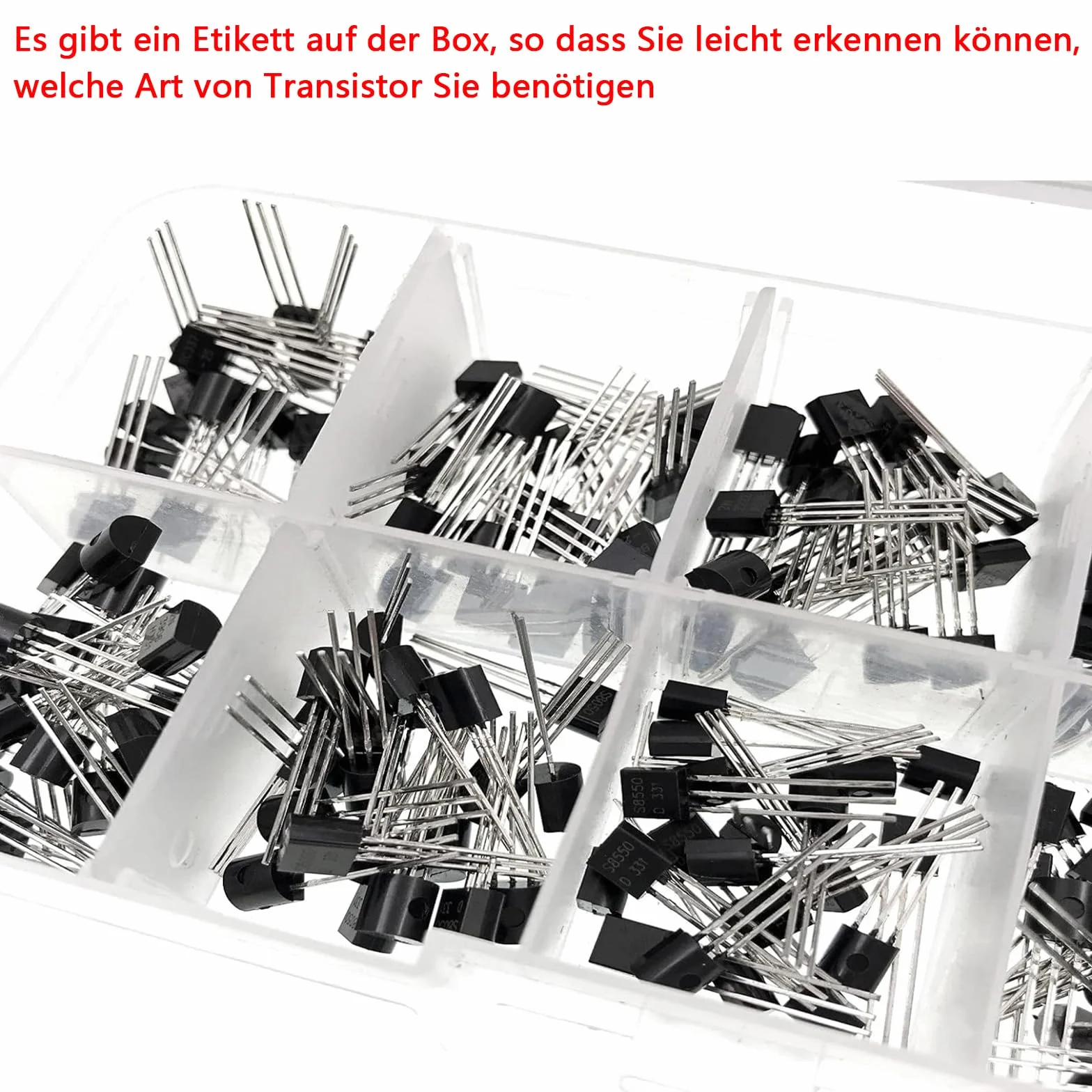 Tranzystor Assortment Kit 24 Values 480pcs PNP NPN S9012 S9013 S9015 S9018 2N2222 S8050 S8550 SS8050 SS8550 2N5551 2N5401 2N3904 2N3906 C1815 A1015 C945 A733 A42 A92 BC547 BC548