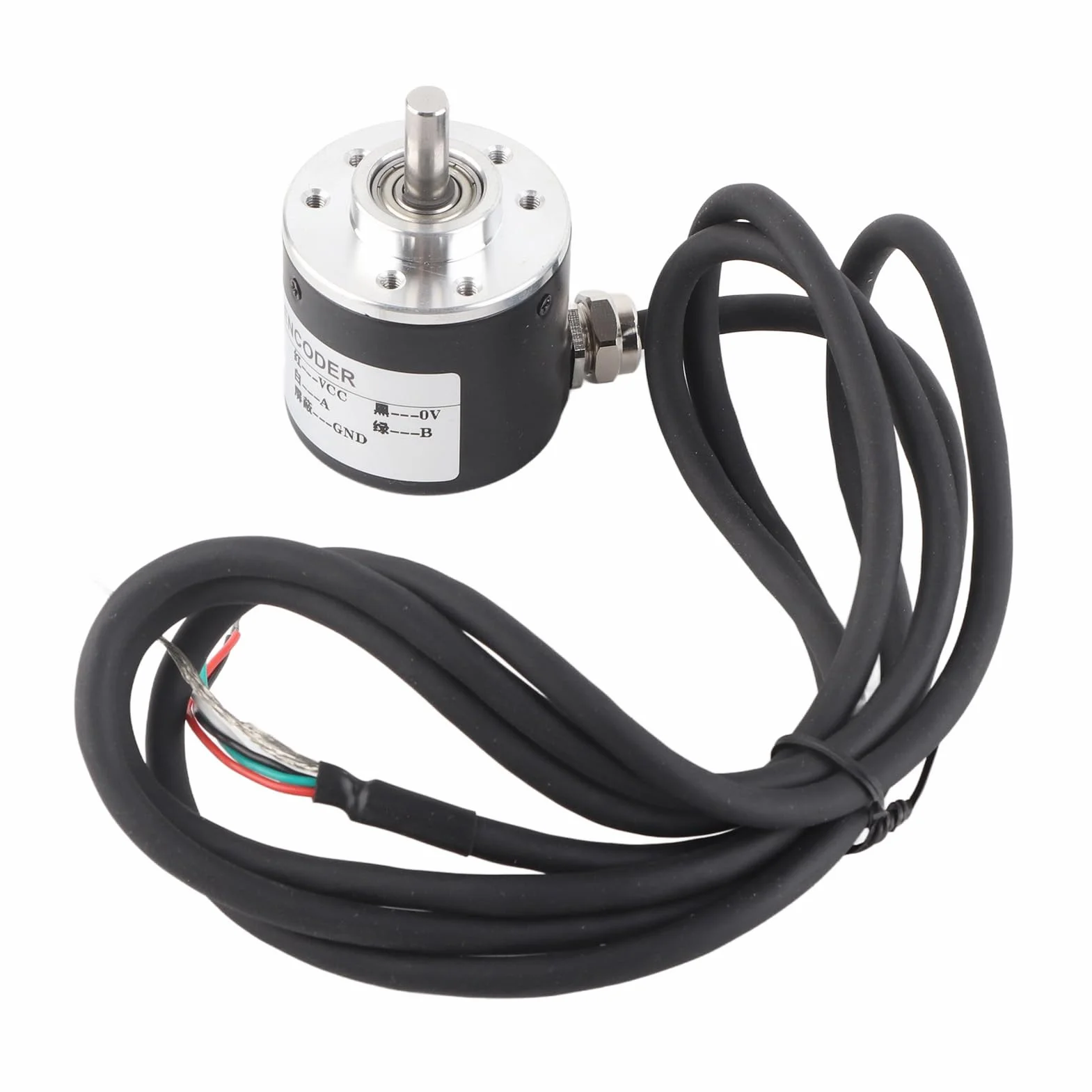 Przyrostowy enkoder obrotowy, fotoelektryczny enkoder obrotu optycznego 600P/R 5V-24V 6 mm