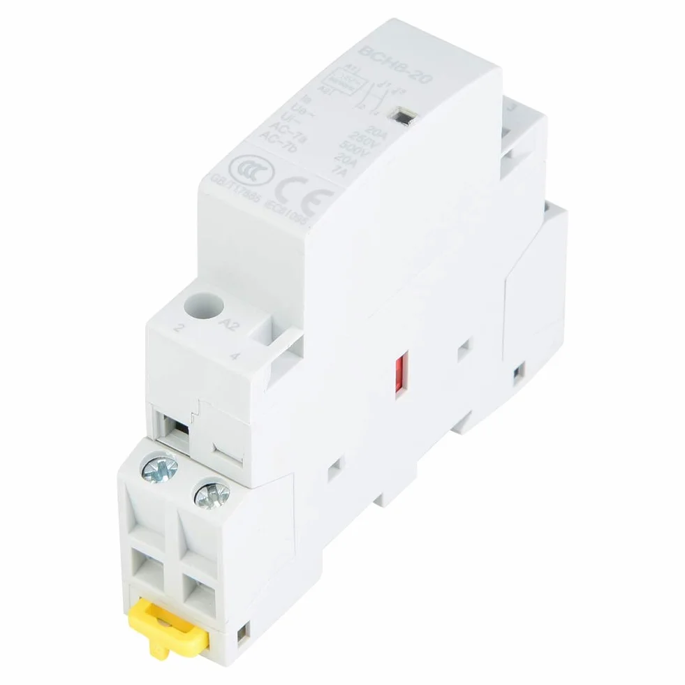 20 A 50/60 Hz AC stycznik, 2P 1S + 1Ö 35 mm DIN montaż szynowy gospodarstwo domowe stycznik AC (220 V/230 V)