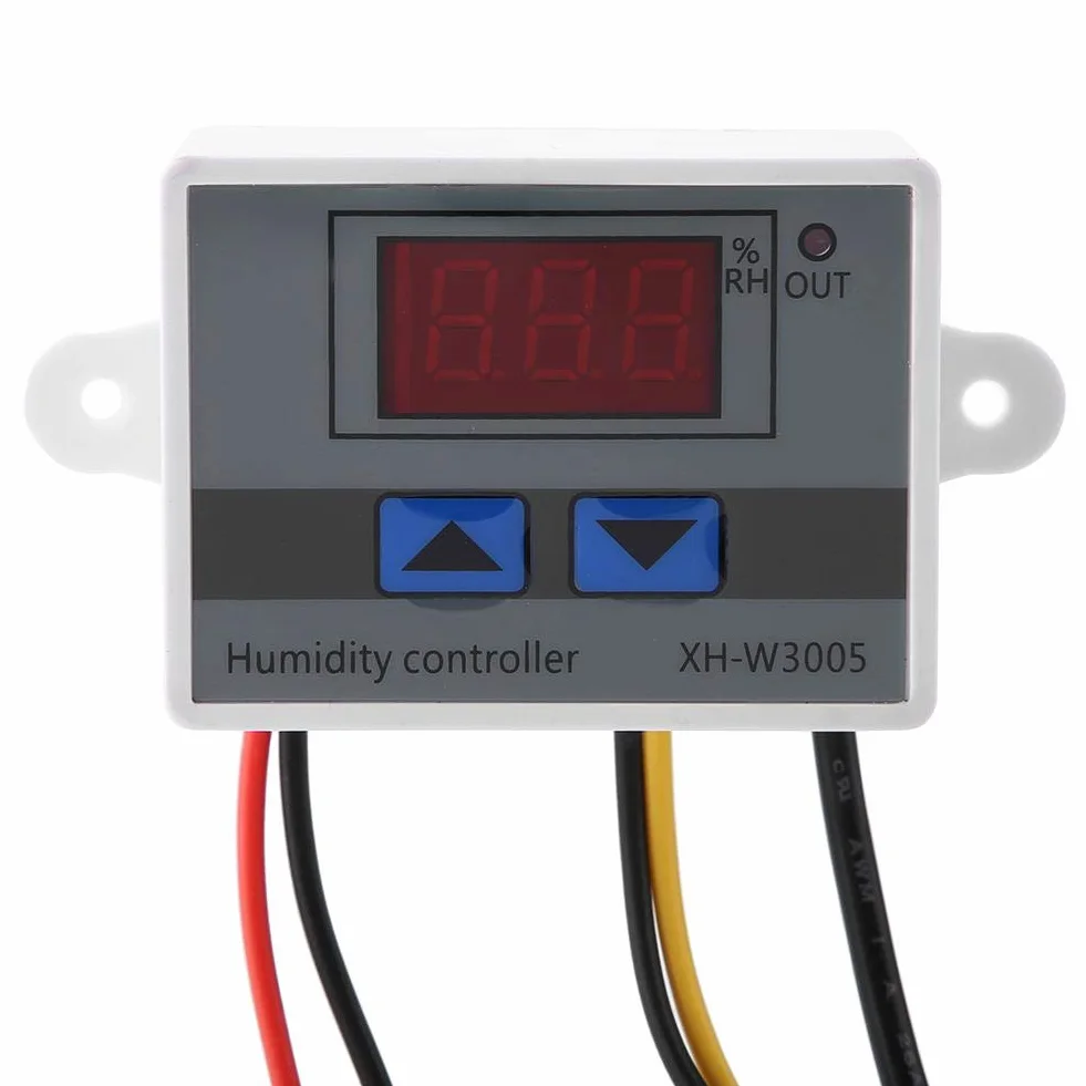 Cyfrowy przełącznik higrometru, kontroler XH-W3005, miernik temperatury, wilgotności, czujnik wilgotności 0~99% RH 12 V / 24 V / 220 V (220 V)
