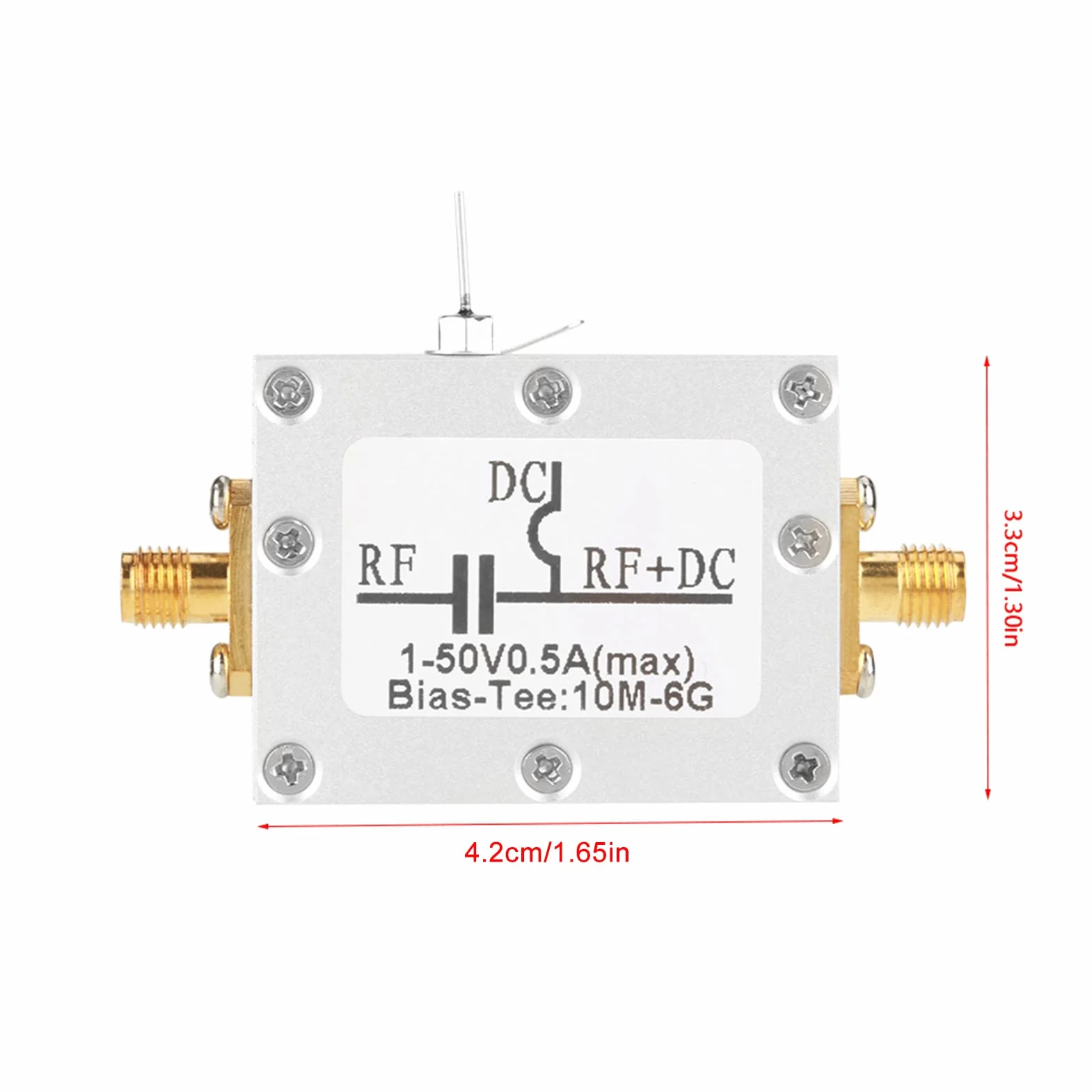 ANGGREK 10MHz 6GHz Bias Tee, Szerokopasmowy Koaksjalny Blok DC do Testów i Pomiarów