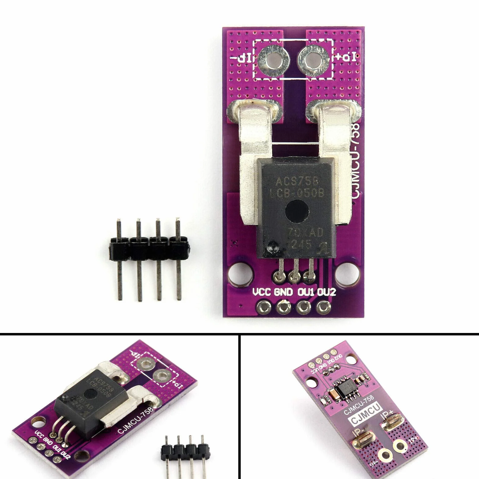 Hailege ACS758 ACS758LCB-050B-PFF-T 50A Linear Current Sensor ACS758LCB moduł prądu 120 kHz szerokość pasma 3-5,5 V