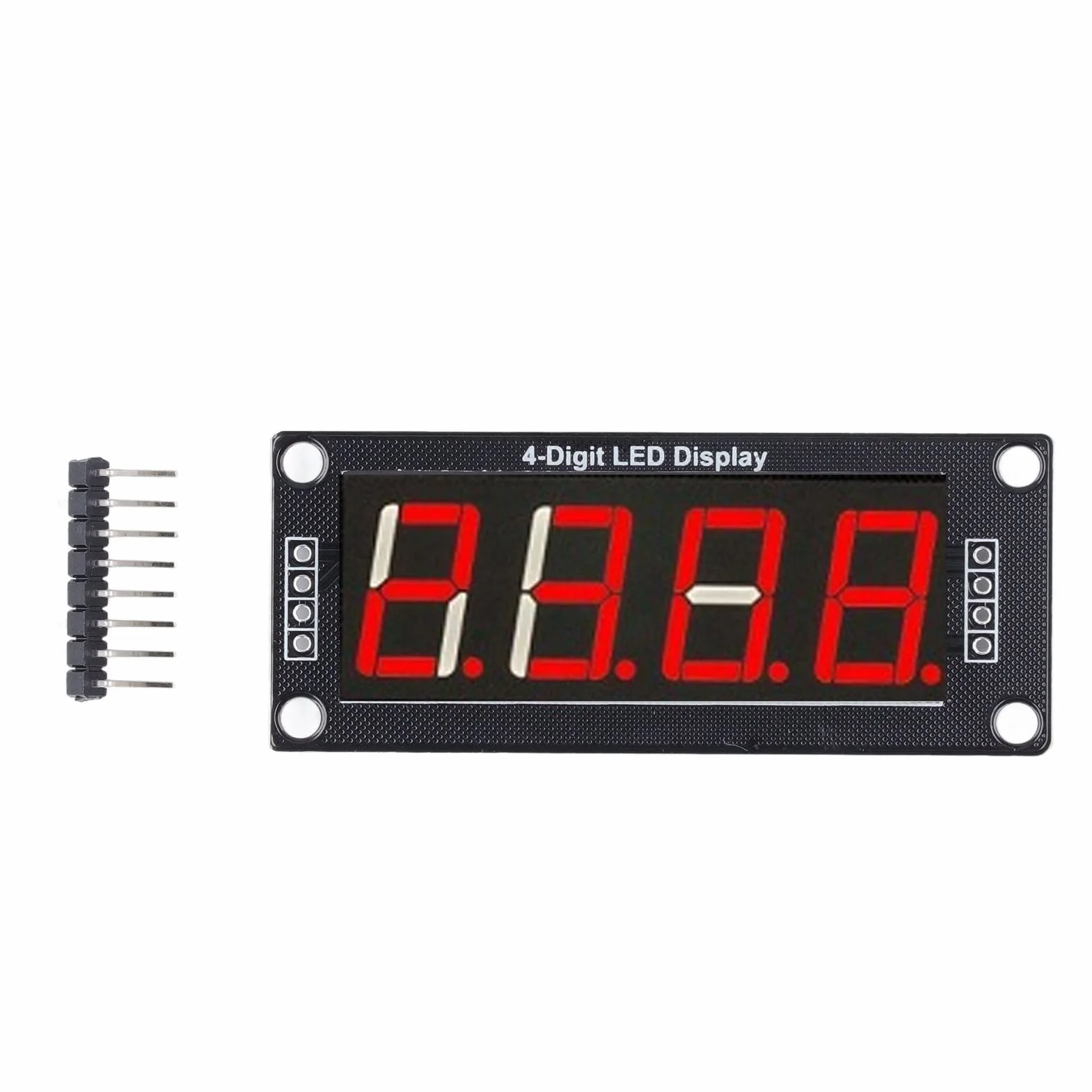 Moduł Wyświetlacza Segmentowego LED TM1637 4-cyfrowy 0,56in Zestaw Czerwony