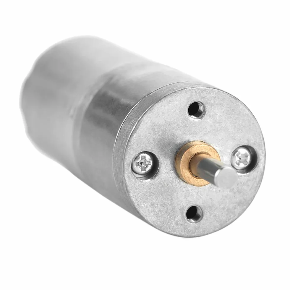 Motoreduktor, 1 szt. 25mm DC 12V 25GA-370 Metalowy Motoreduktor o Niskiej Prędkości do Zamka Elektronicznego (12 V 30 obr./min)
