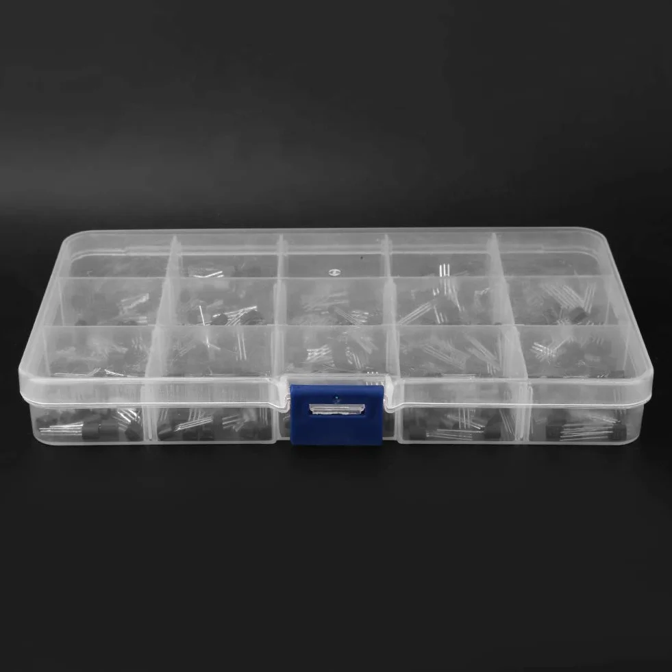 Asortyment S9012 S9013 S9014 S8050 S8550 2n3904 2n3906 Bc327 Bc337 Tl431 Mpsa42 Mpsa92 A1015 C1815 13001 zestaw Asortyment Transportu Systemy urządzeń półprzewodnikowych