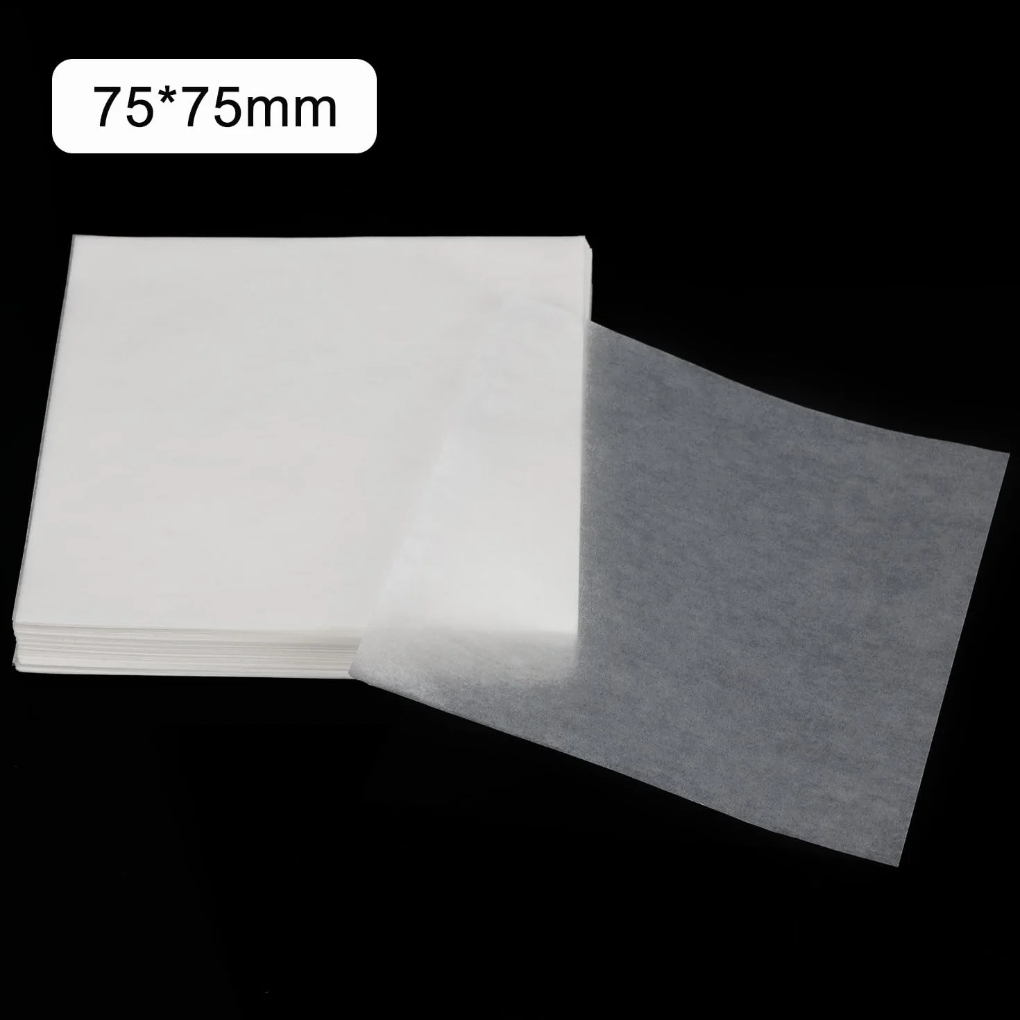 stonylab Papier do ważenia, 75 x 75 mm, próbka bez azotu, papier ważący, papier analityczny, papier ważący do badań laboratoryjnych, opakowanie 500 sztuk