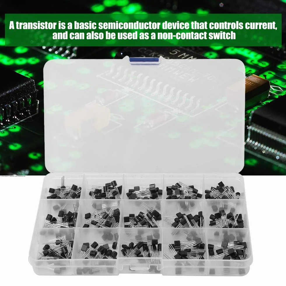 Asortyment S9012 S9013 S9014 S8050 S8550 2n3904 2n3906 Bc327 Bc337 Tl431 Mpsa42 Mpsa92 A1015 C1815 13001 zestaw Asortyment Transportu Systemy urządzeń półprzewodnikowych
